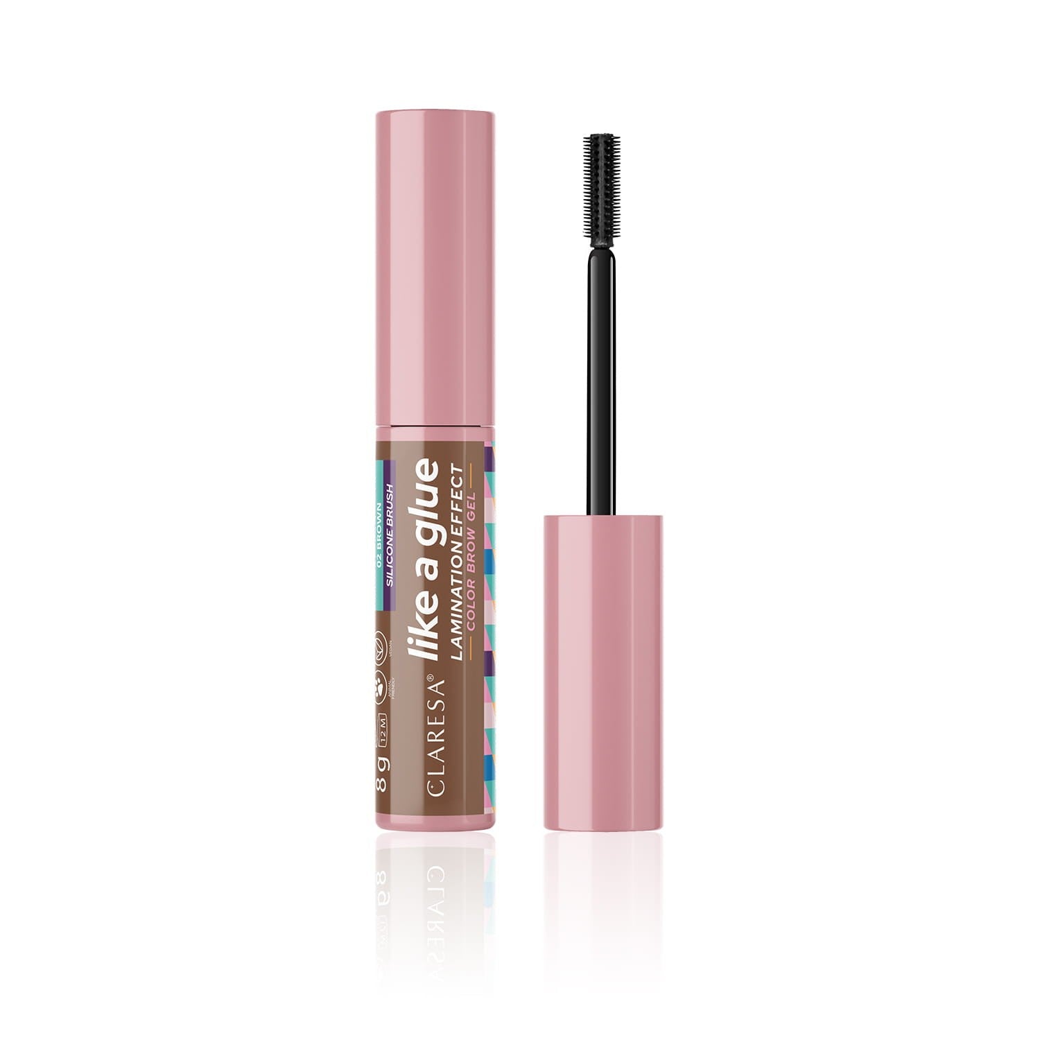 CLARESA Brow Gel Like a Glue - no 02 Brown | Vaistine1.lt | WestPharmacy.eu