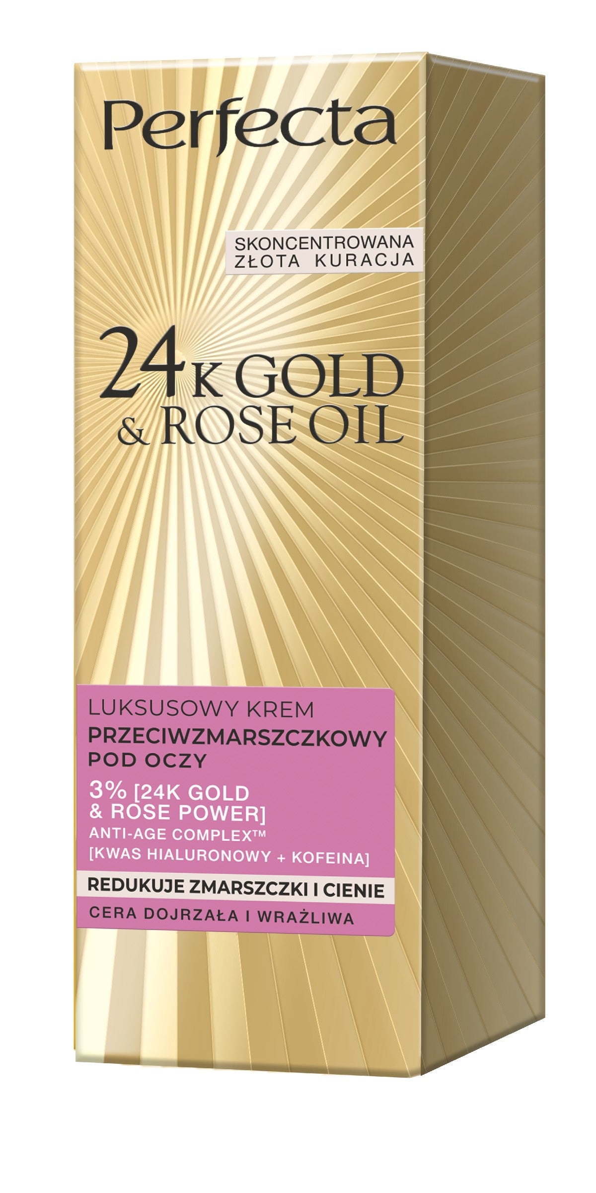 PERFECTA GOLD ROSE Luxury anti-wrinkle eye cream 15ml | Vaistine1.lt