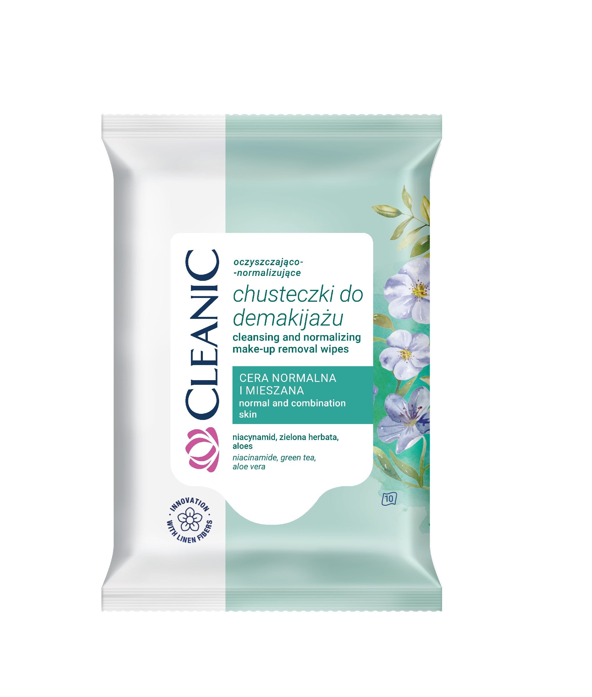 HARPER CLEANIC Makeup removal wipes for normal and combination skin 10 pcs. | Vaistine1.lt