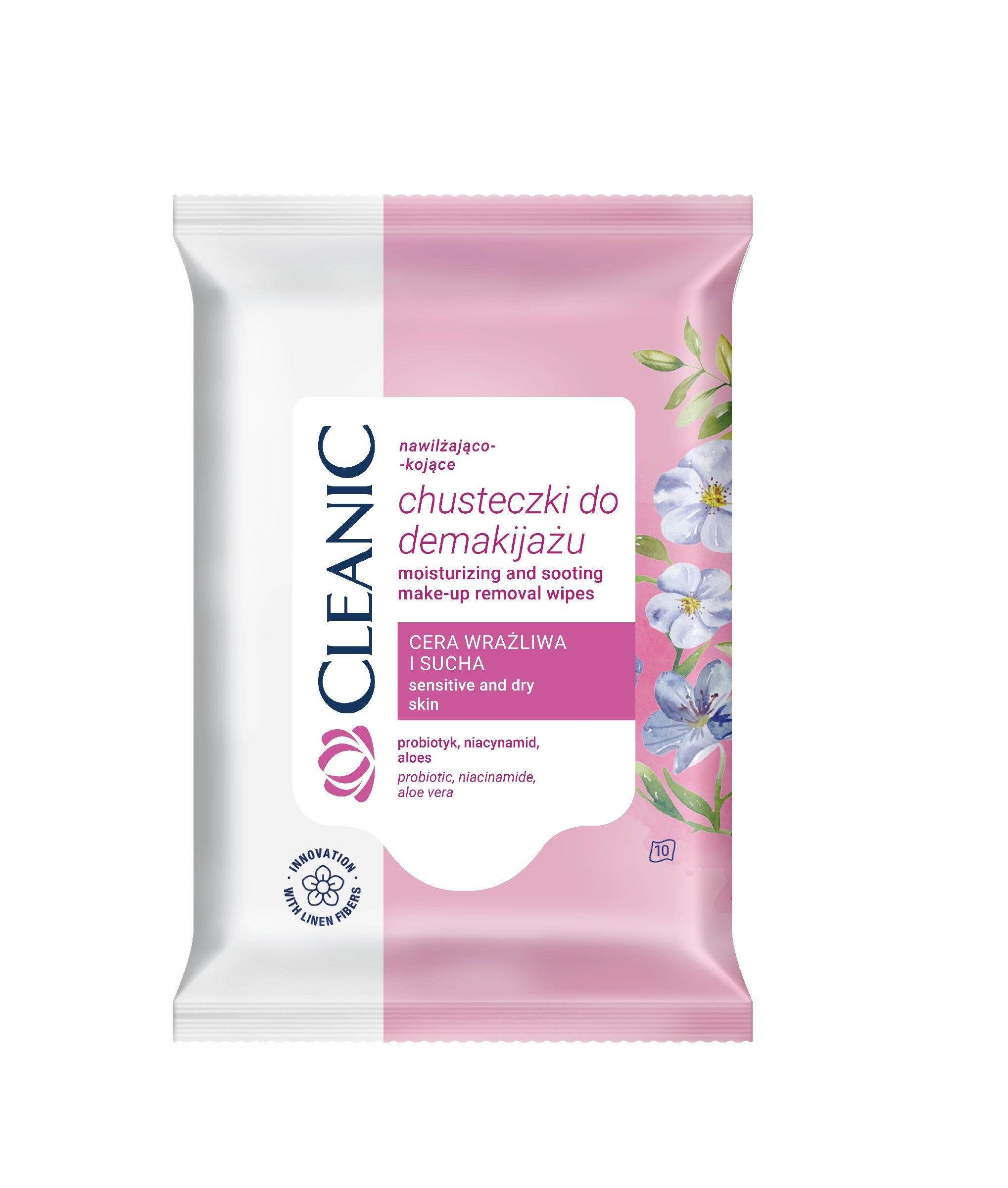 HARPER CLEANIC Makeup removal wipes for sensitive and dry skin 10 pcs. | Vaistine1.lt