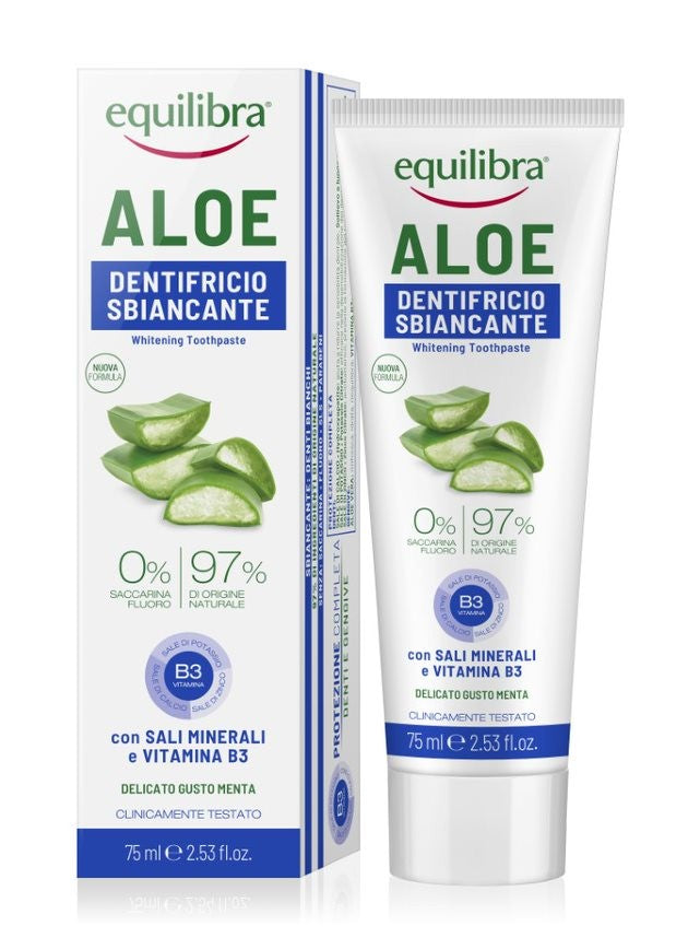 EQUILIBRA Whitening Aloe Toothpaste 75ml | Vaistine1.lt