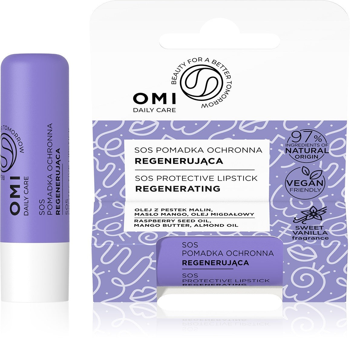 OMI Daily Care SOS Protective-Regenerating Lip Balm | Vaistine1.lt