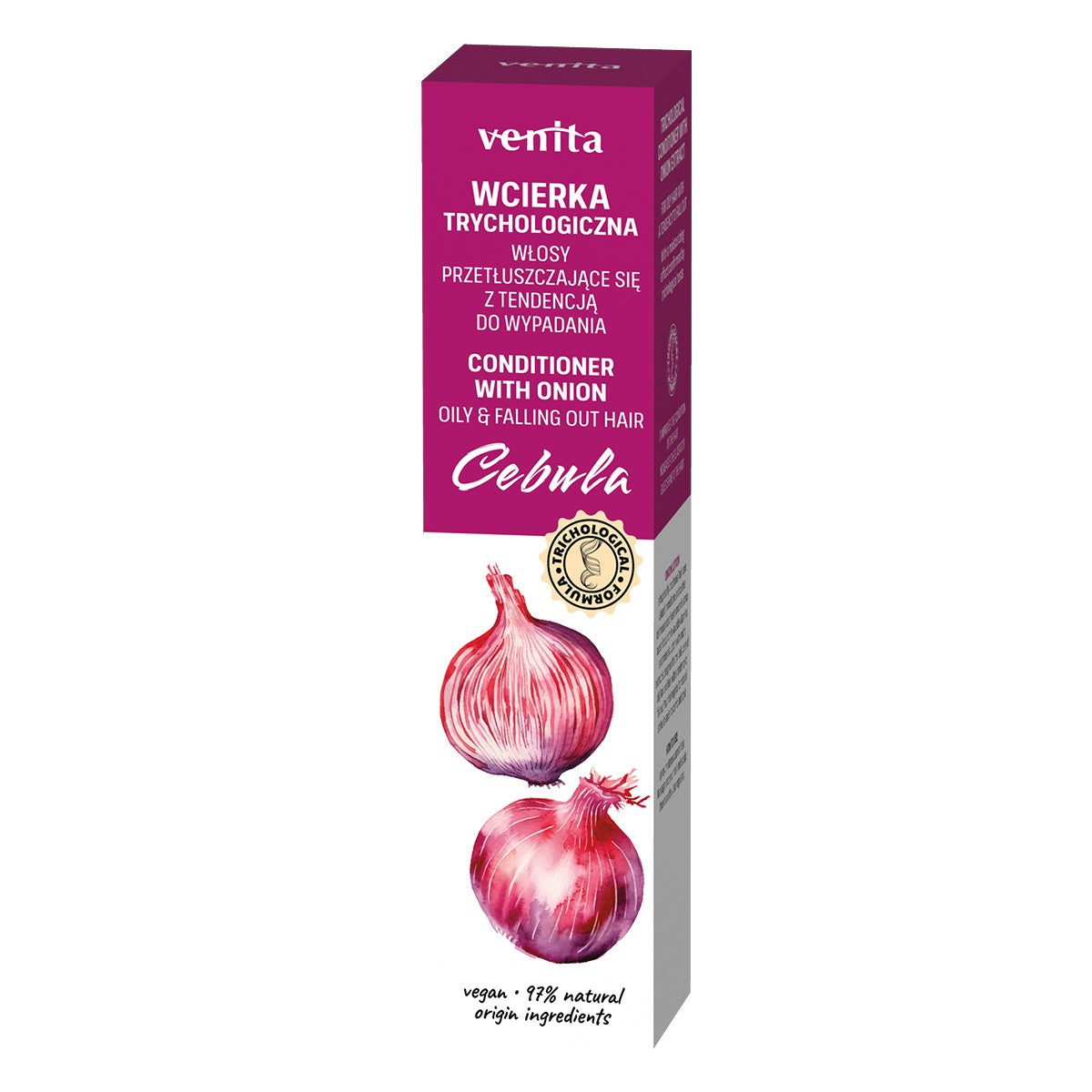 VENITA Trichological Formula Hair Tonic Onion - for oily hair with a tendency to fall out 100ml | Vaistine1.lt