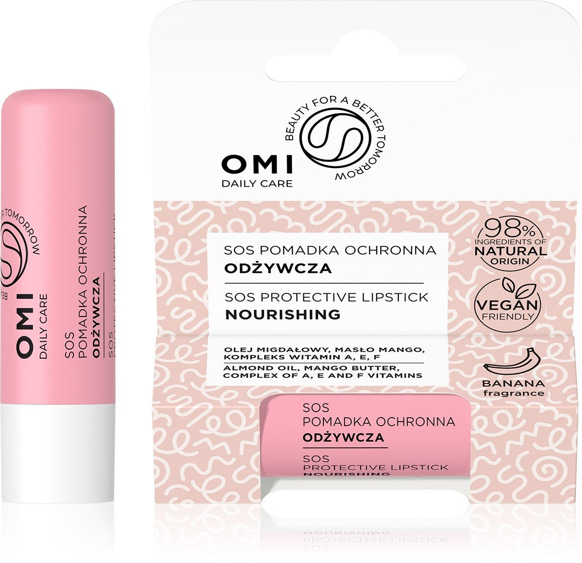 OMI Daily Care SOS Protective-Nourishing Lip Balm | Vaistine1.lt