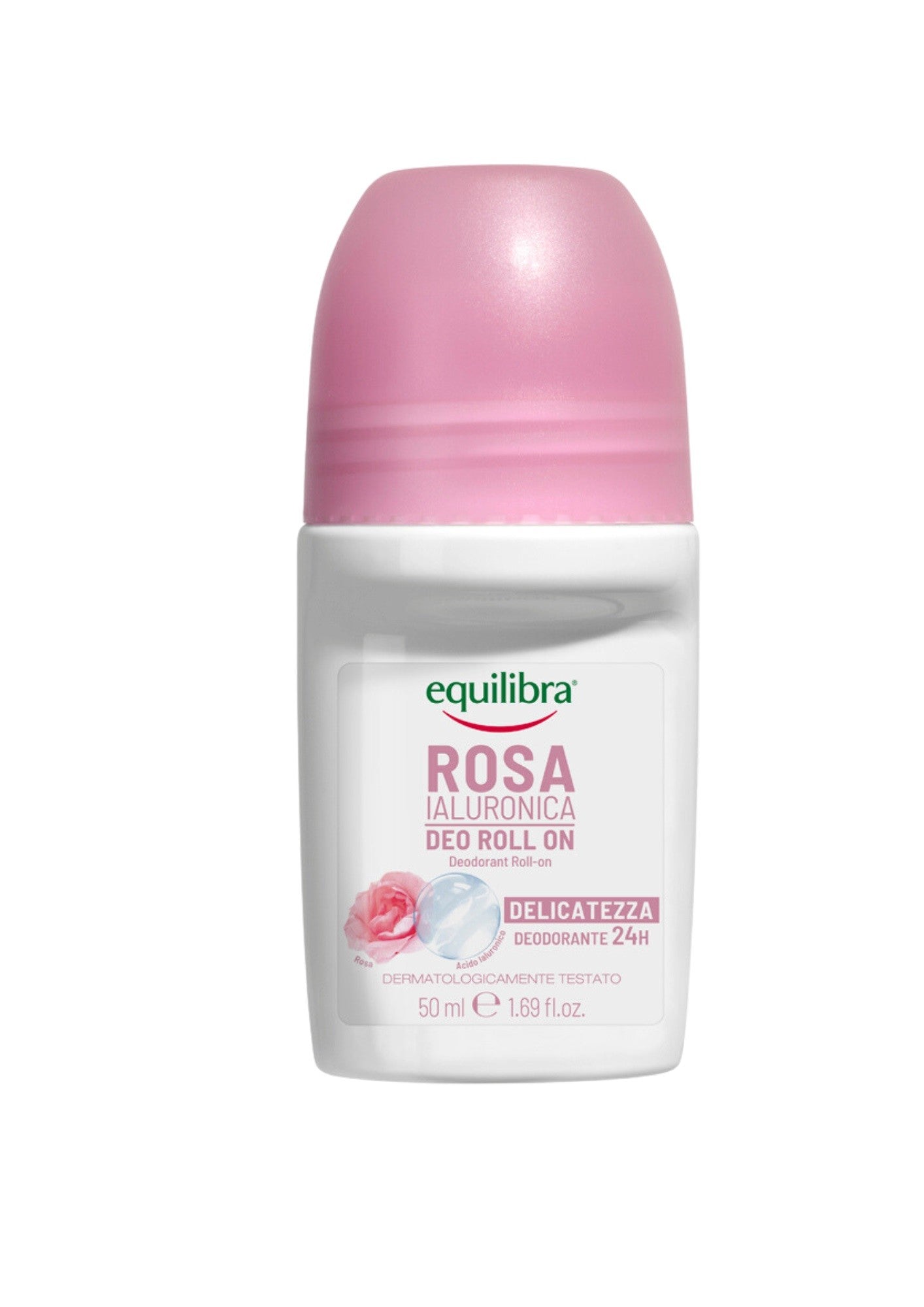 EQUILIBRA Rosa Ialuronica Roll-on dezodorantas 24H su hialurono | Vaistine1.lt