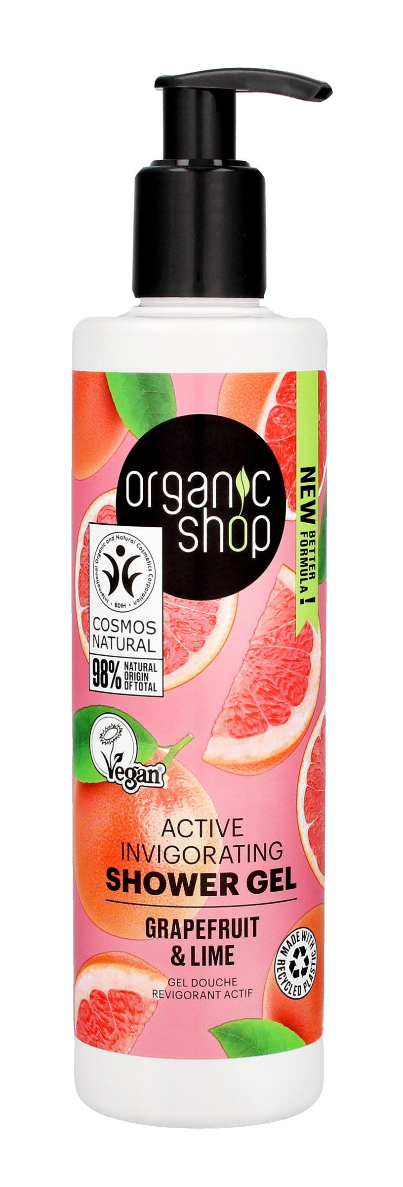 ORGANIC SHOP Nourishing Shower Gel - Grapefruit & Lime 280 ml | Vaistine1.lt