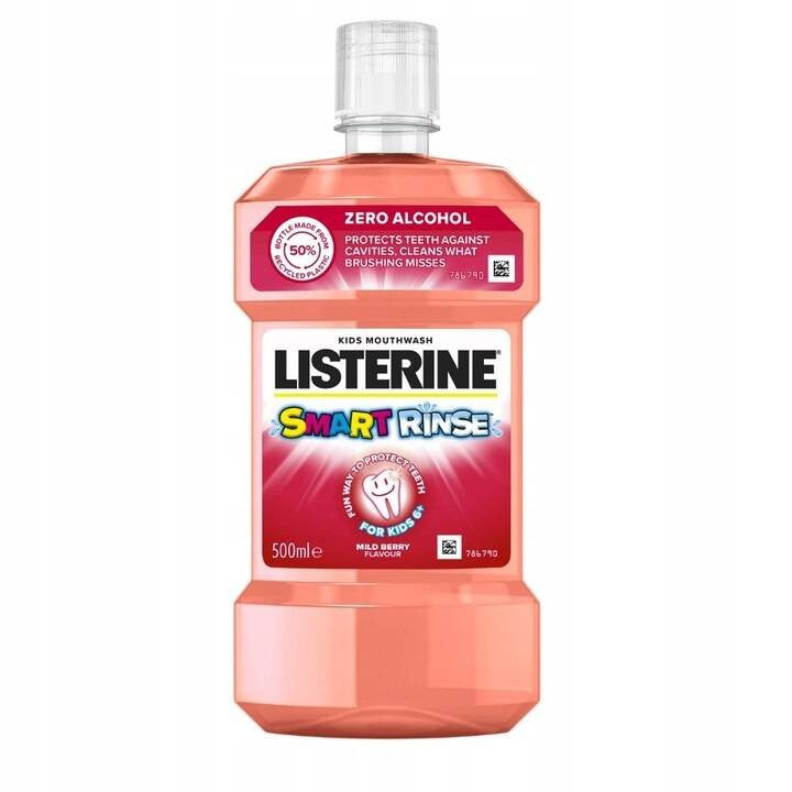 LISTERINE SMART Rinse Mild Berry Mouthwash 500ml | Vaistine1.lt | WestPharmacy.eu