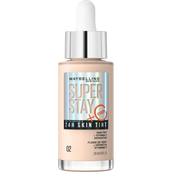 MAYBELLINE Super Stay 24H Skin Tint Illuminating Foundation with Vitamin C No. 02 - 30ml | Vaistine1.lt