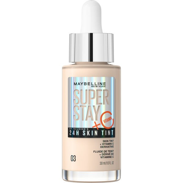 MAYBELLINE Super Stay 24H Skin Tint Illuminating Foundation with Vitamin C No. 03 - 30ml | Vaistine1.lt