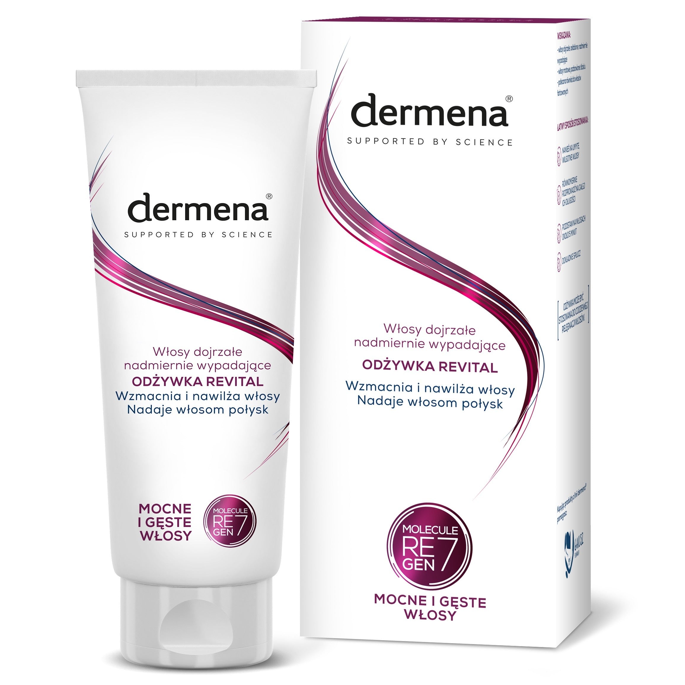 DERMENA Revital Moisturizing - Strengthening Conditioner for mature, excessively falling hair 200ml | Vaistine1.lt