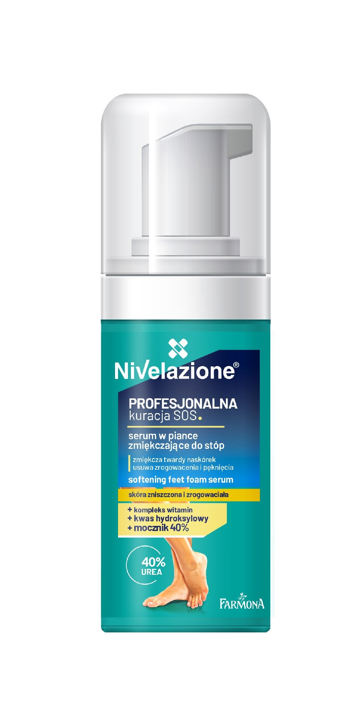 NIVELAZIONE Minkštinantis pėdų serumas putoje 75 ml | Vaistine1.lt