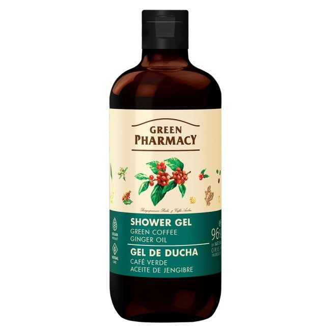 GREEN PHARMACY Multi Shower Gel Green Coffee and Ginger Oil 500 ml | Vaistine1.lt