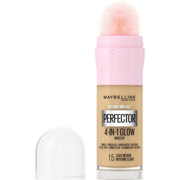 MAYBELLINE Perfector 4-in-1 Glow Face Concealer No. 1.5 Light Medium 20ml | Vaistine1.lt