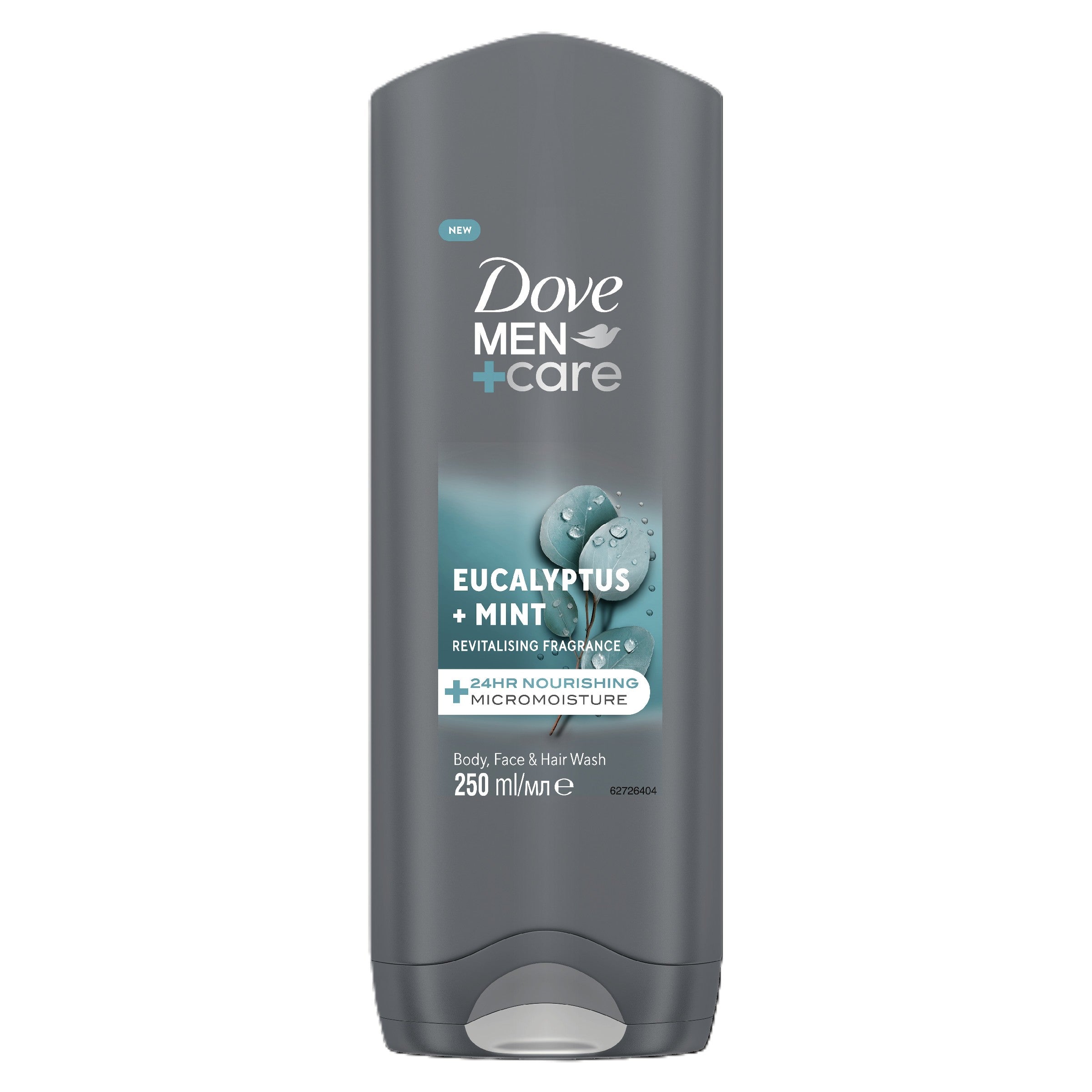 DOVE Men Shower Gel Eucalyptus + Mint 250 ml | Vaistine1.lt