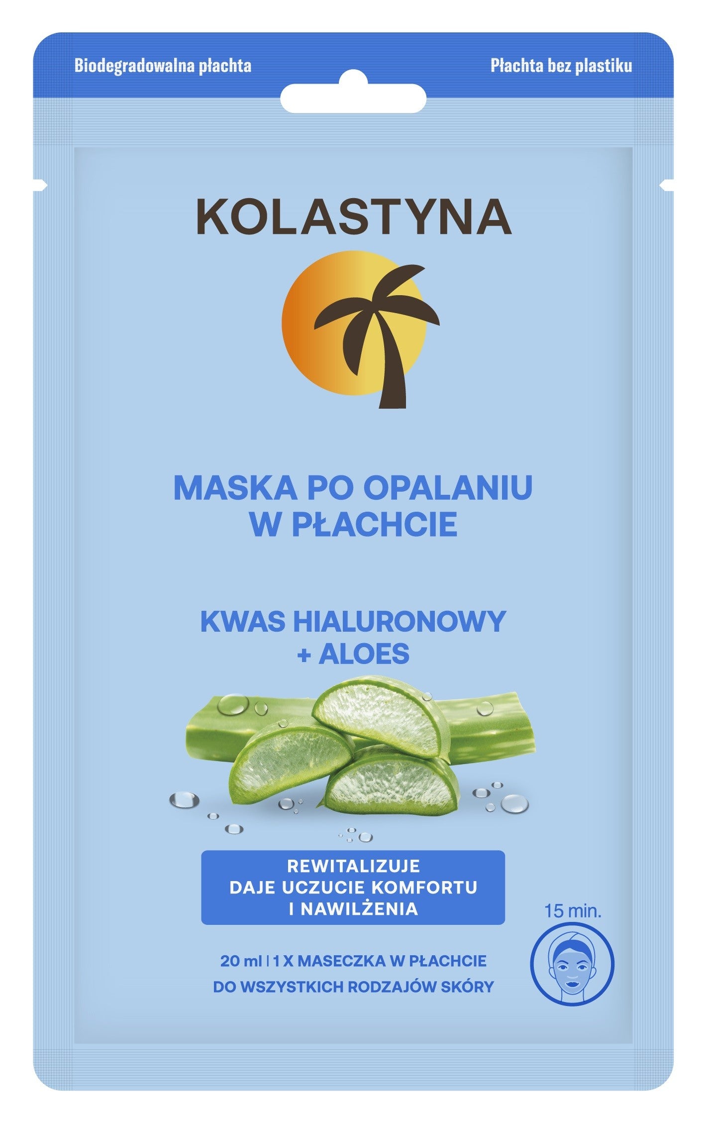 SAR KOL.OP Mask in a sheet for sun protection 20ml new | Vaistine1.lt