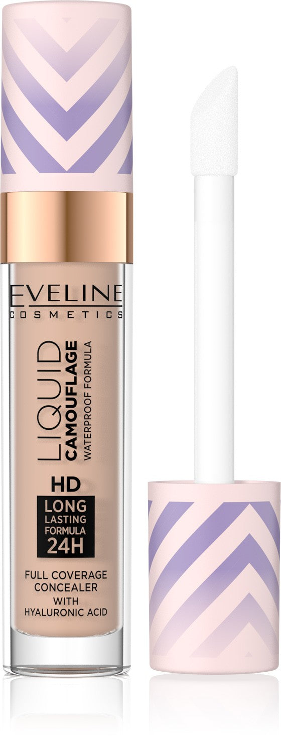 EVELINE Liquid Camouflage Waterproof concealer with hyaluronic acid no. 06 Medium Beige 7.5 ml | Vaistine1.lt