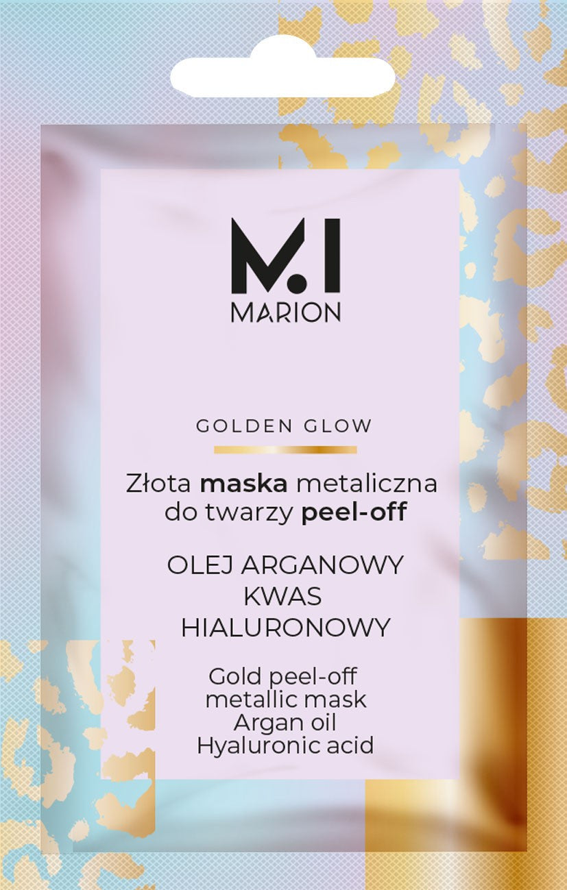 MARION GOLDEN GLOW Auksinė metalinė nuplėšiama kaukė | Vaistine1.lt