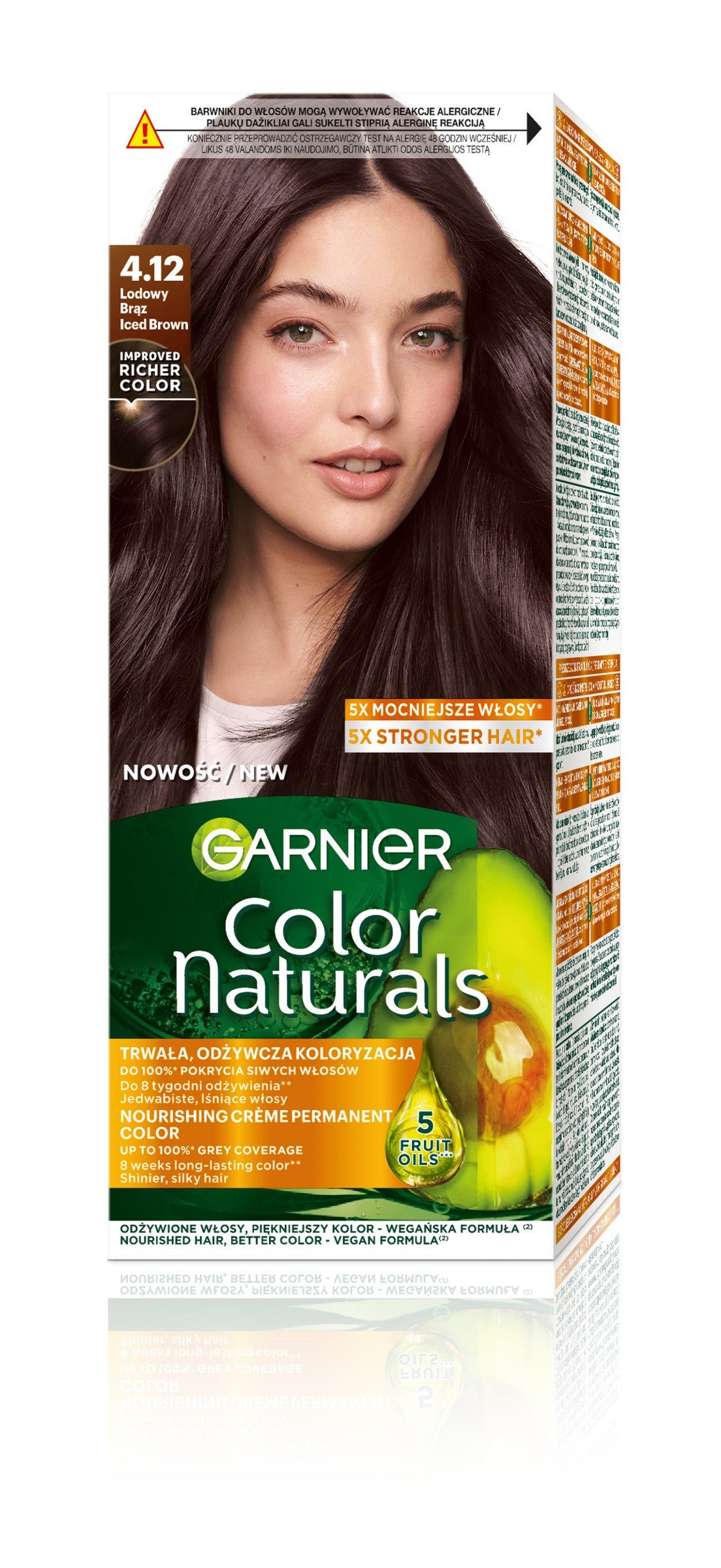 GARNIER Color Naturals Hair Color 4.12 ICY BROWN | Vaistine1.lt