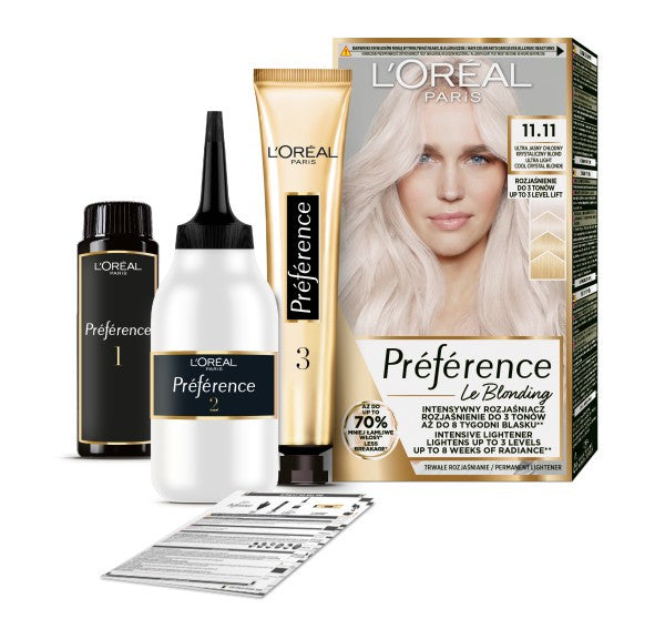 LOREAL Preference Recital 11.11 Very very light cool crystal blonde | Vaistine1.lt | WestPharmacy.eu
