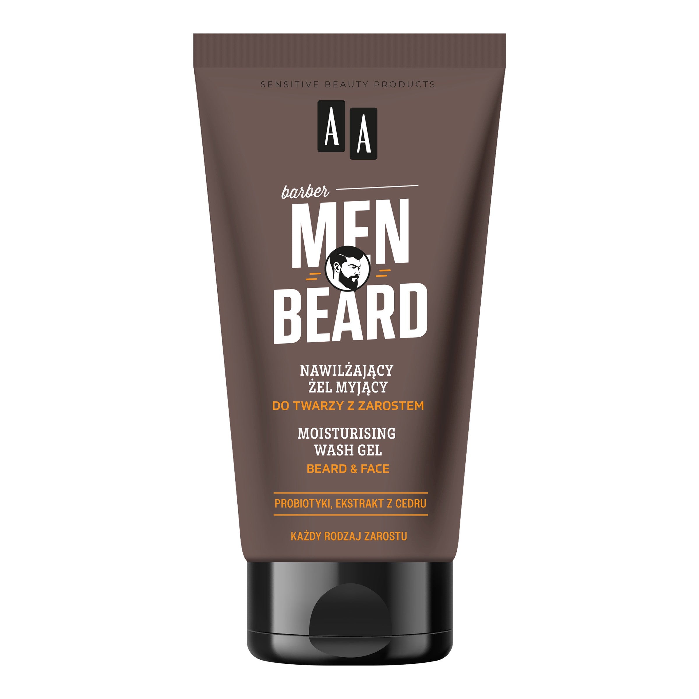 AA Men Beard Moisturizing Face Wash Gel with Beard 150 ml | Vaistine1.lt