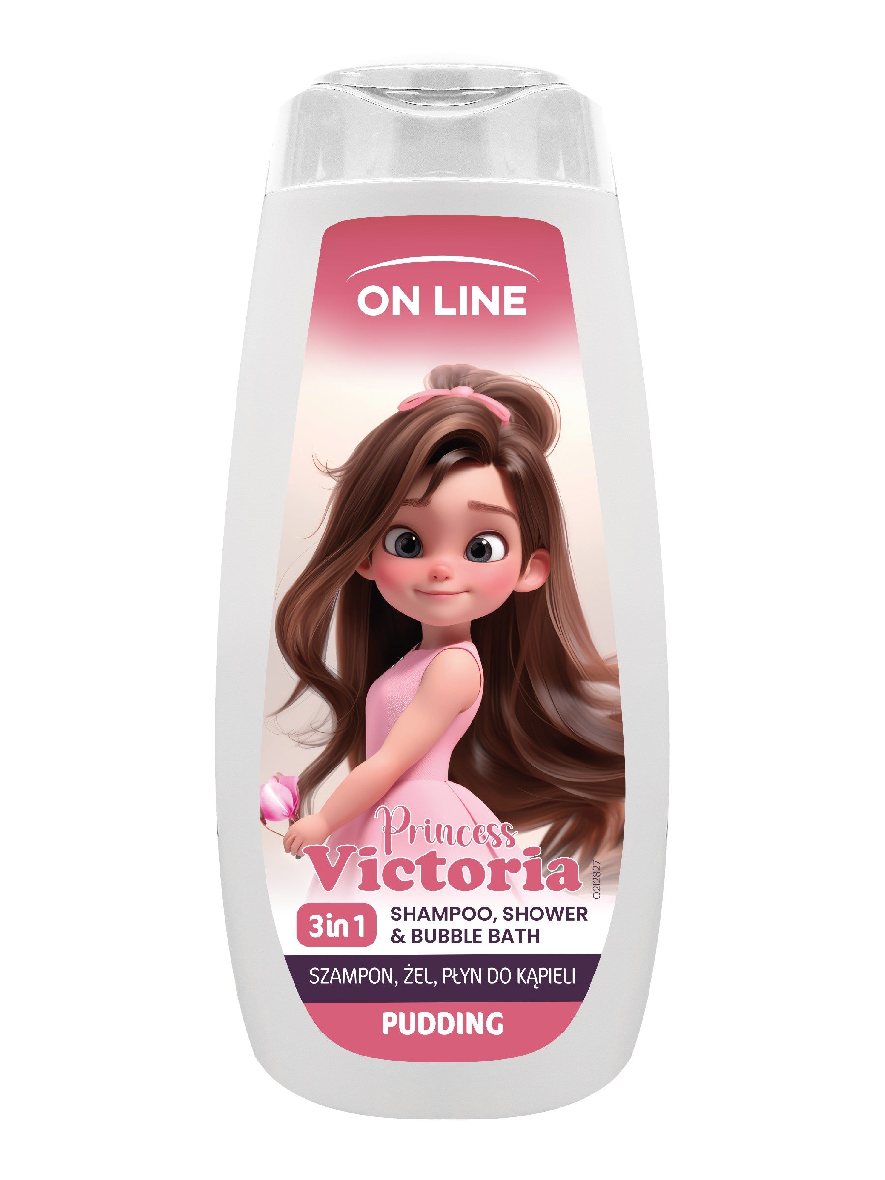 ON LINE KIDS Princess Victoria 3in1 Shampoo, gel, bath liquid - Pudding 400 ml | Vaistine1.lt