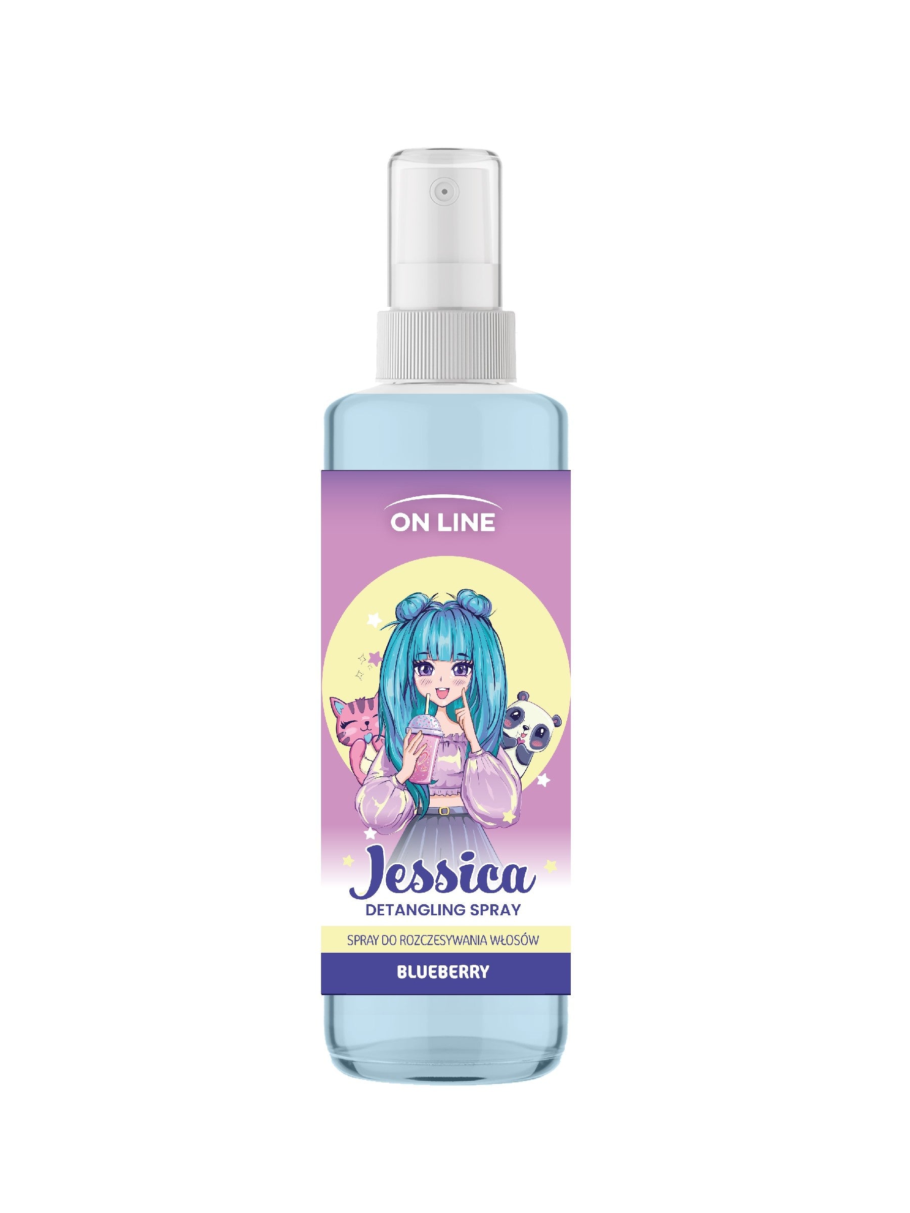 ON LINE KIDS Jessica Spray for combing hair - Blueberry 200 ml | Vaistine1.lt