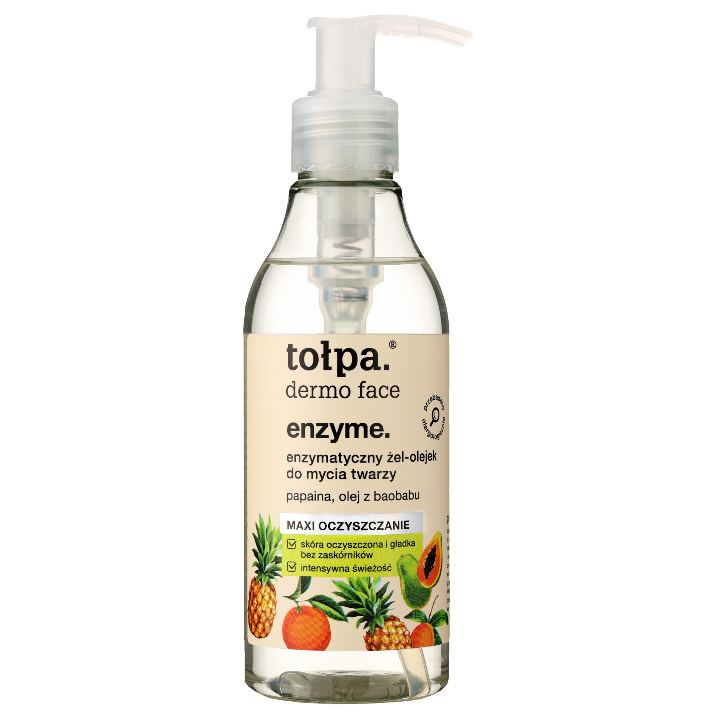 TOŁPA Dermo Face Enzyme Enzymatic Gel-Oil for Face Cleansing 195 ml | Vaistine1.lt