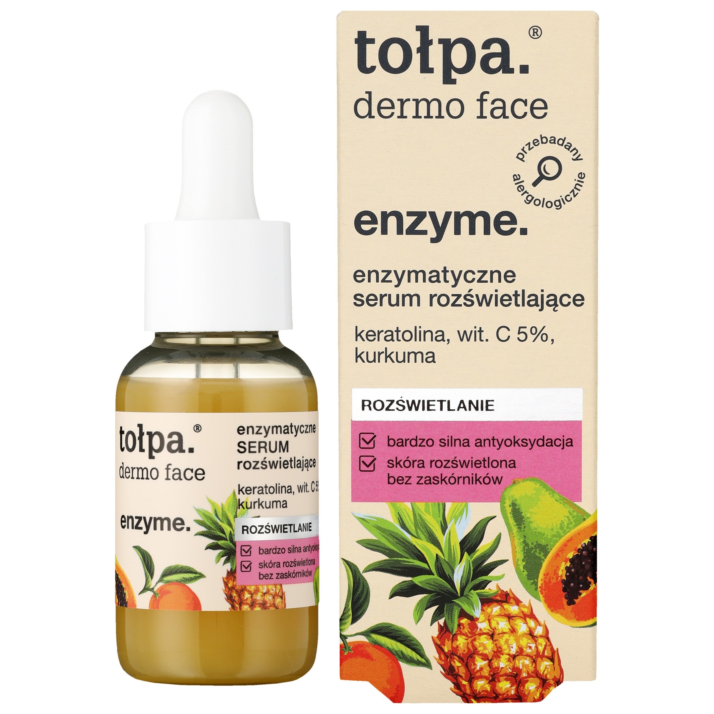 TOŁPA Dermo Face Enzyme Brightening Enzymatic Serum 30 ml | Vaistine1.lt