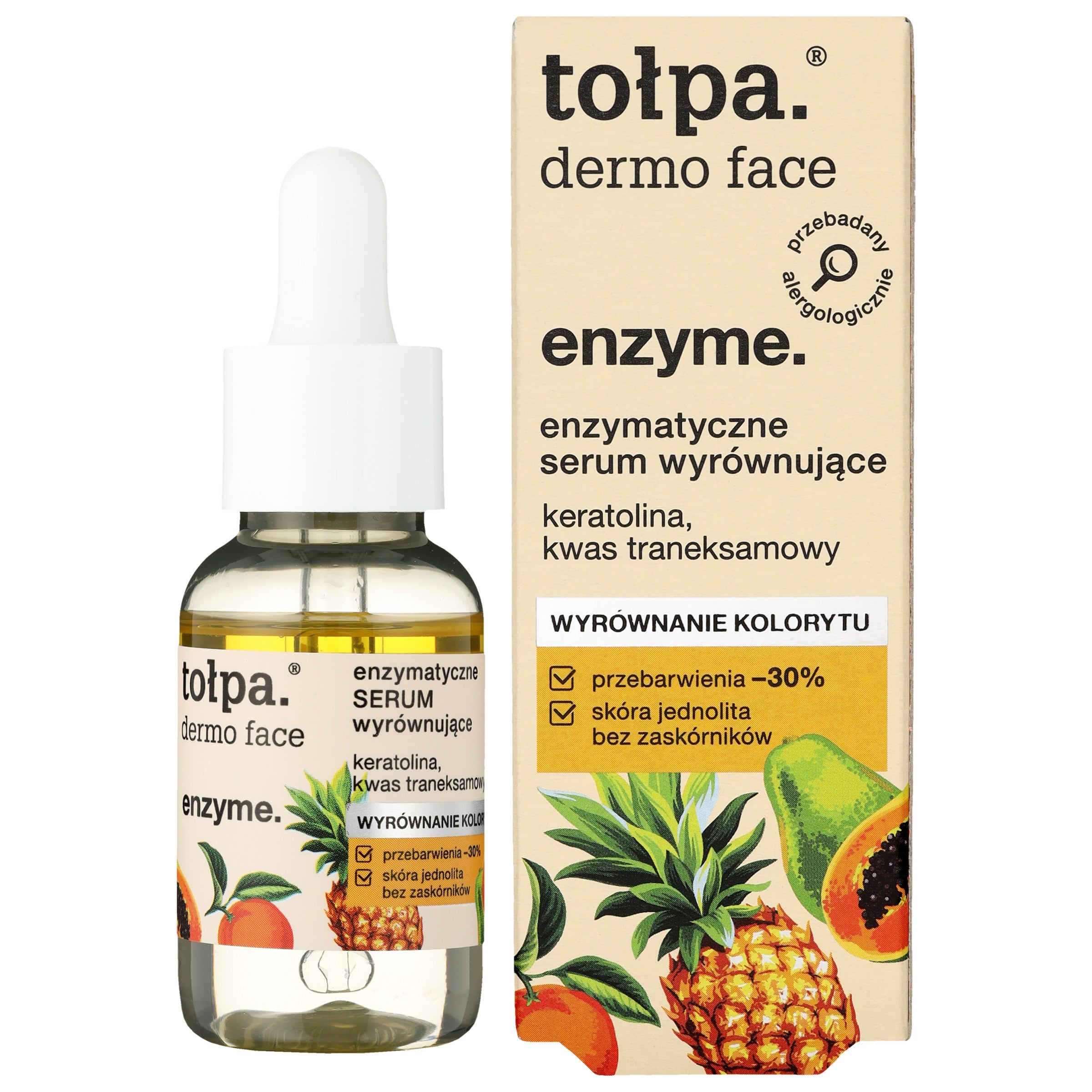 TOŁPA Dermo Face Enzyme Enzymatic Serum Equalizing - color tone equalization 30 ml | Vaistine1.lt