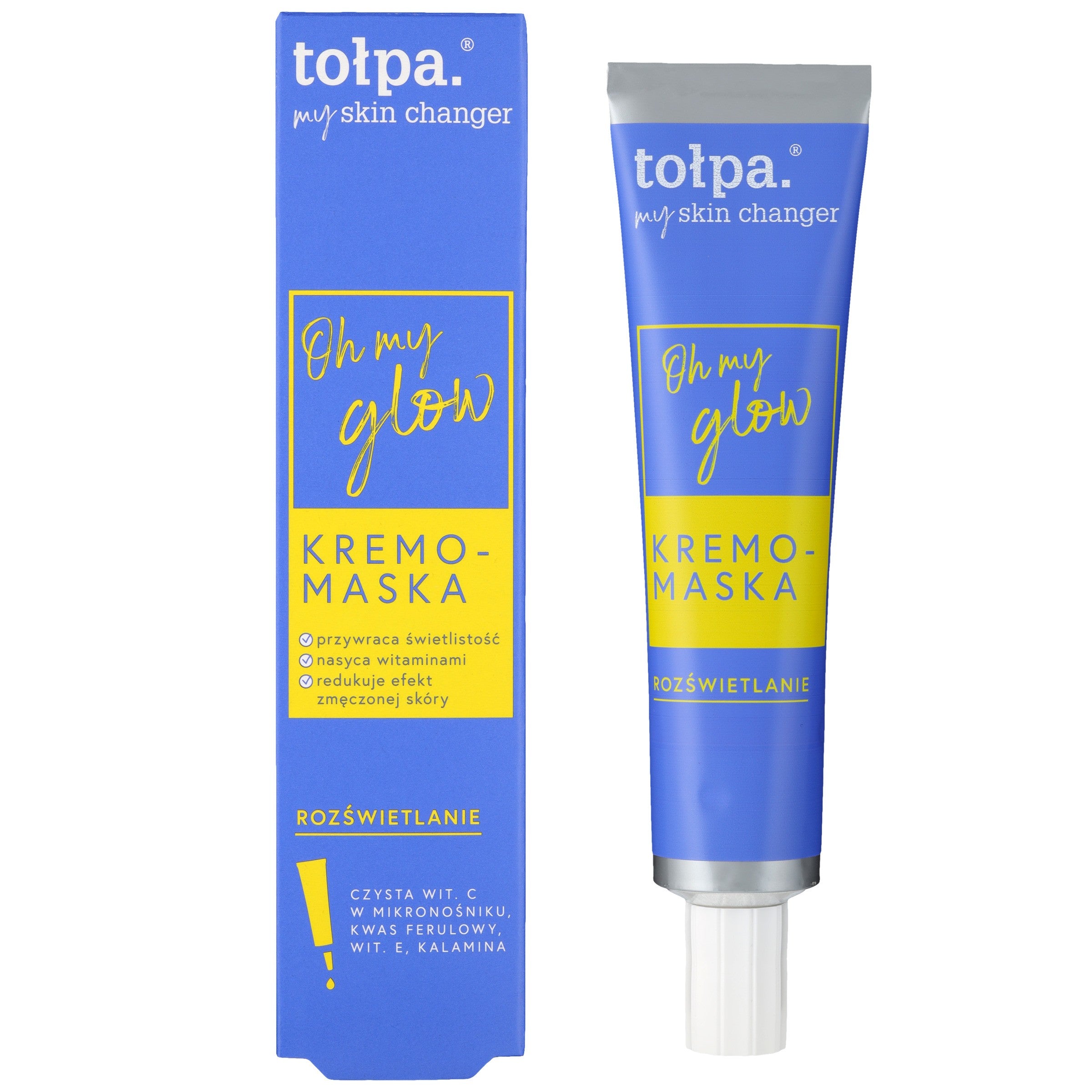 TOŁPA My Skin Changer Cream-Mask for Face Oh My Glow - Brightening 40 ml | Vaistine1.lt