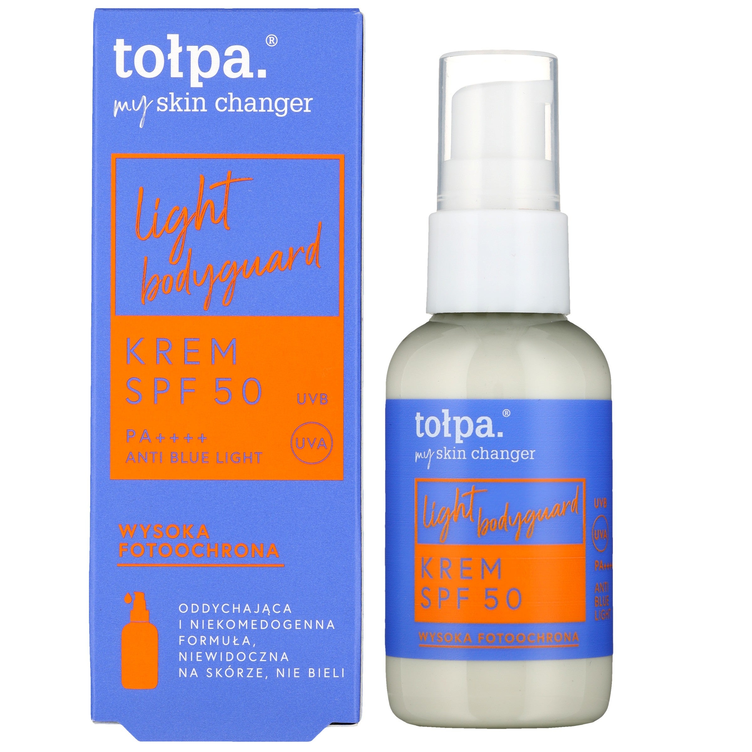 TOŁPA My Skin Changer Face Cream SPF50 Light Bodyguard 45 ml | Vaistine1.lt