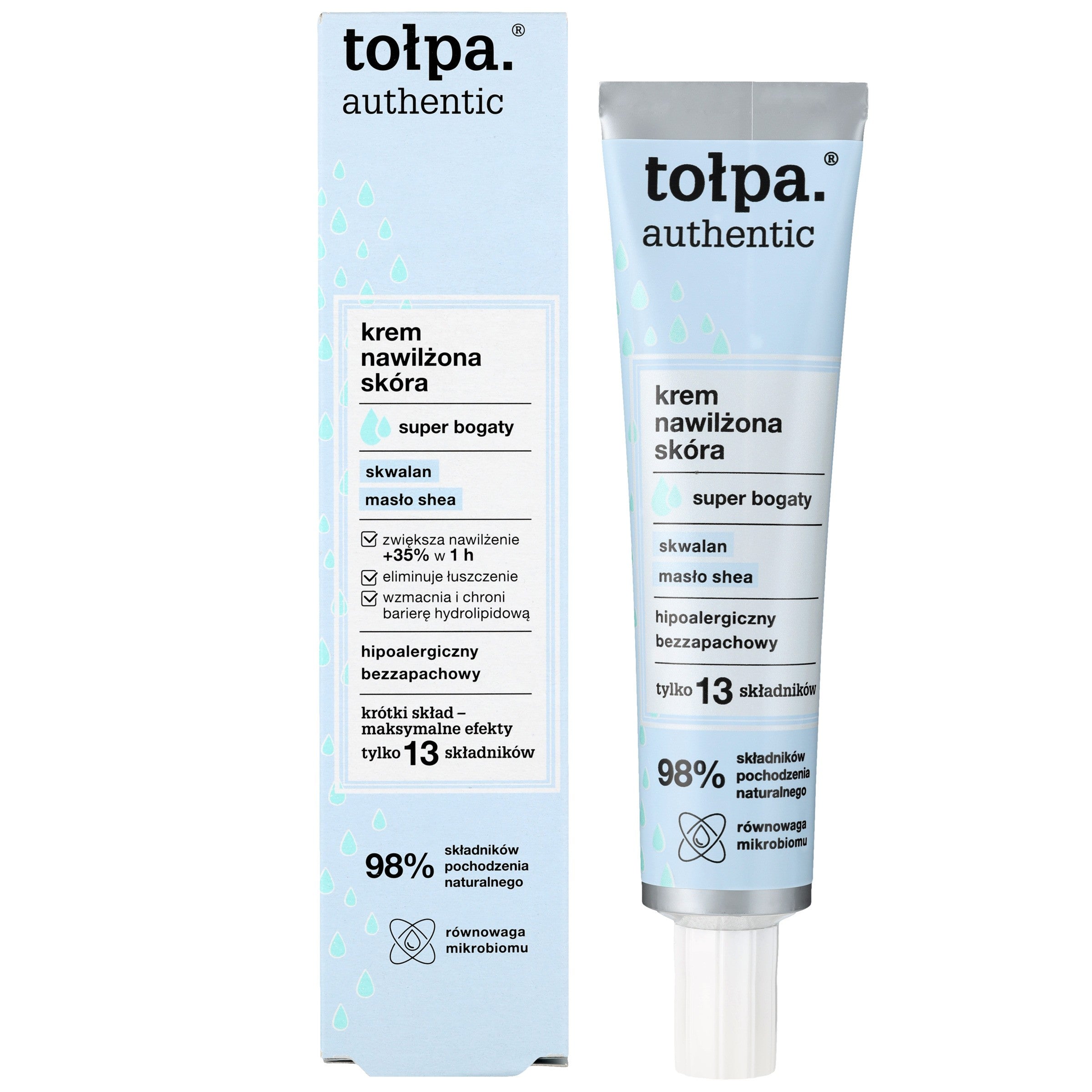 TOŁPA Authentic Face Cream - moisturized skin super rich 40 ml | Vaistine1.lt