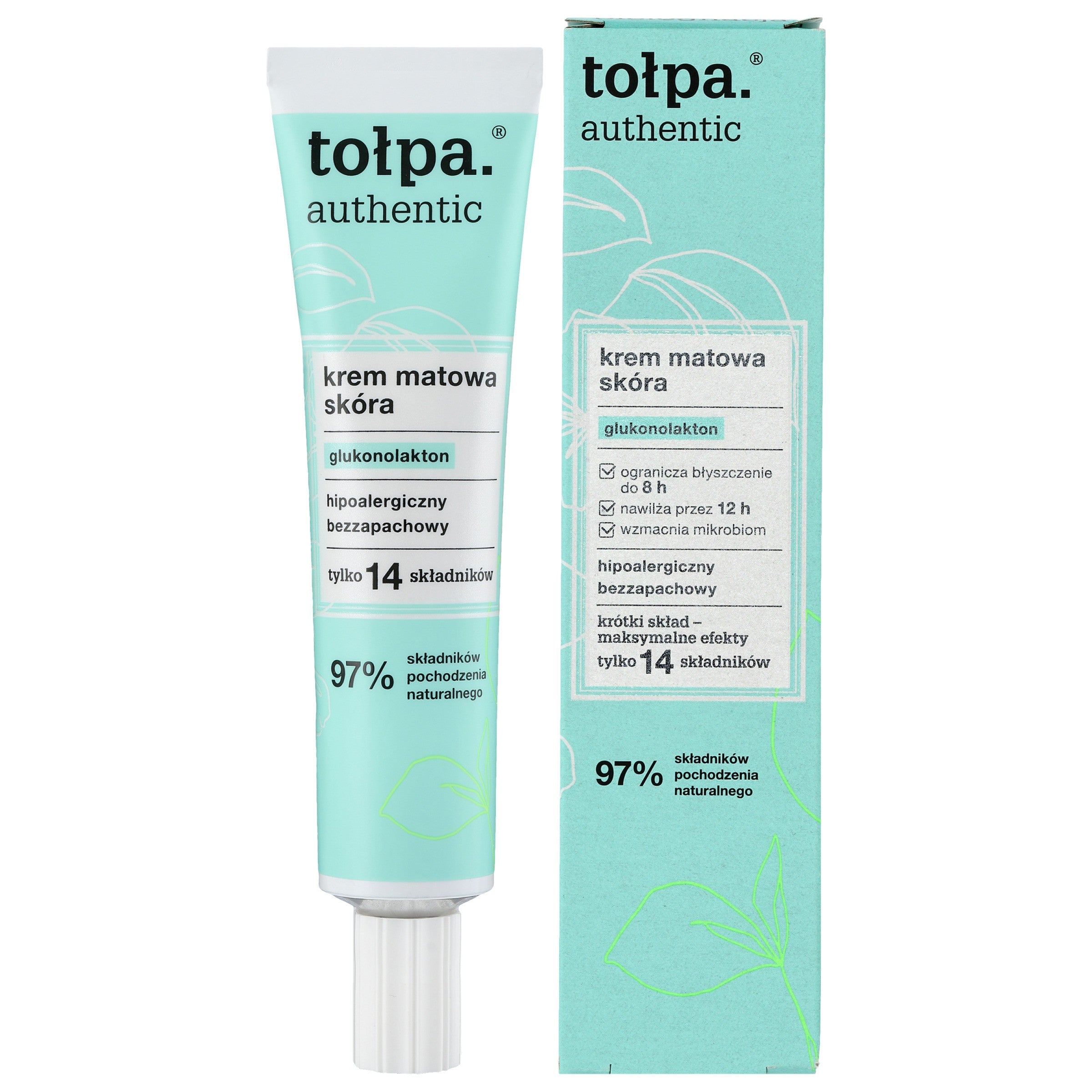 TOŁPA Authentic Face Cream - matte skin 40 ml | Vaistine1.lt