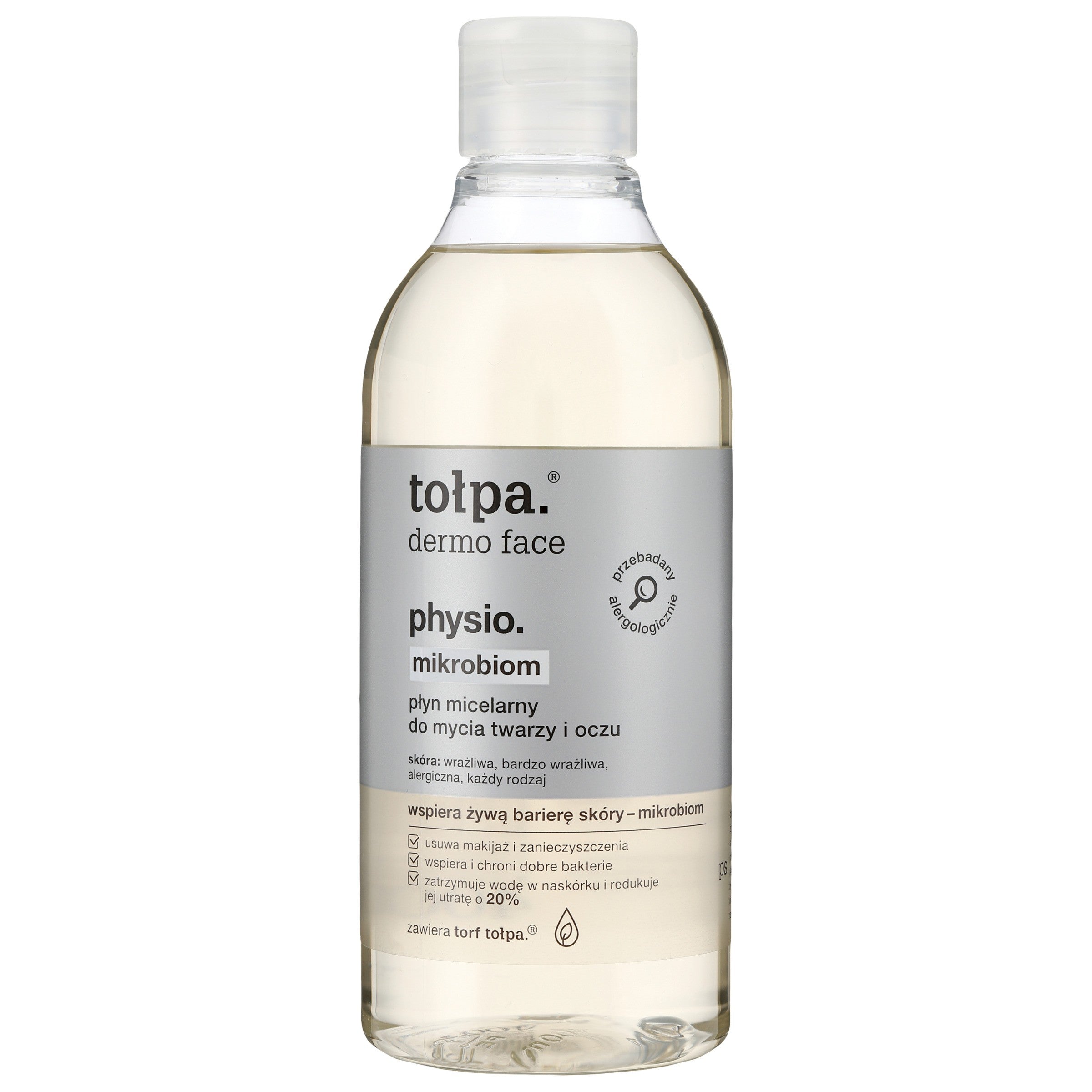 TOŁPA Dermo Face Physio Microbiome Micellar Liquid for Face and Eye Cleansing 400 ml | Vaistine1.lt