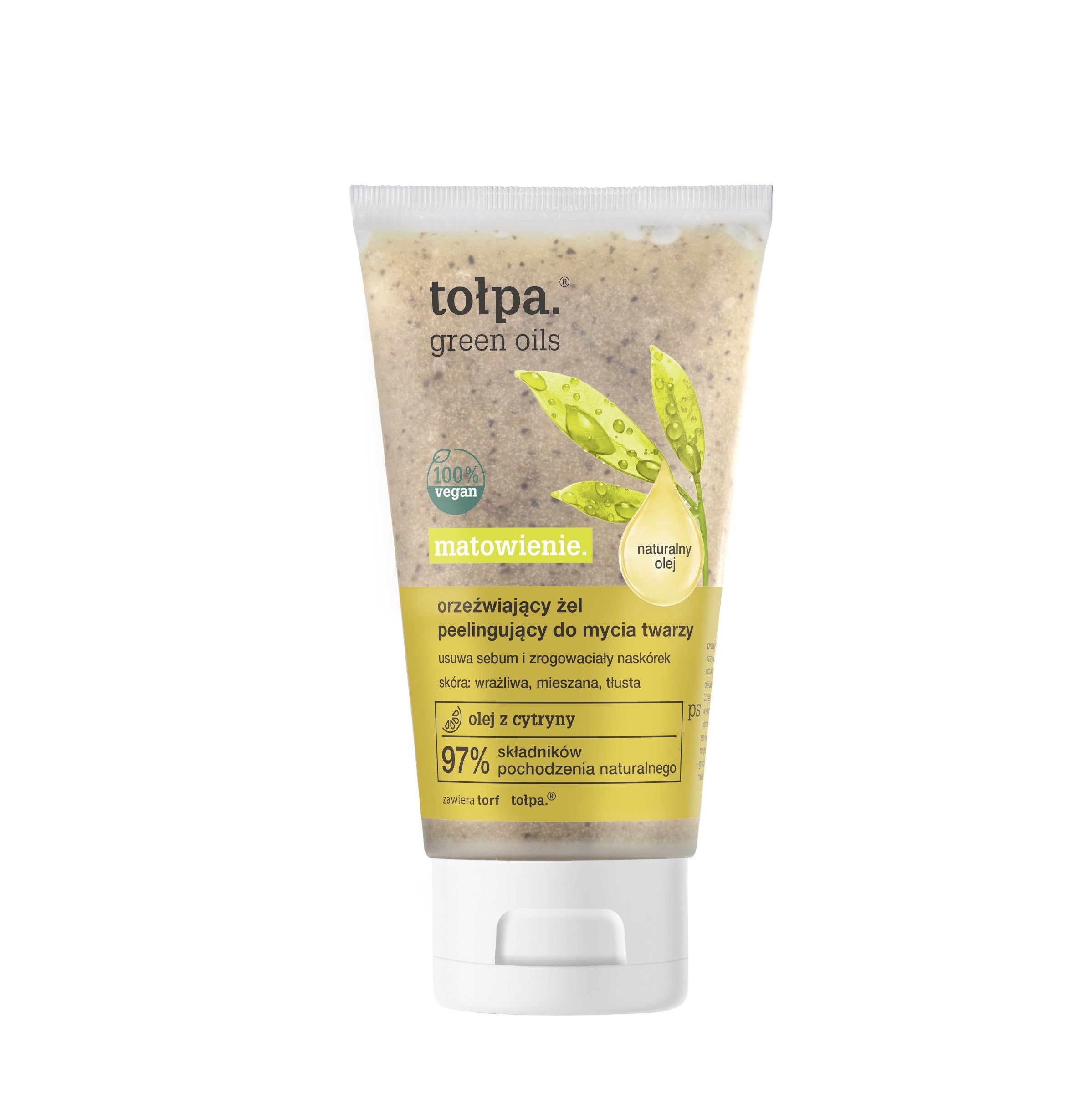 TOŁPA Green Oils Mattifying Exfoliating Gel for Refreshing Face Wash 150 ml | Vaistine1.lt