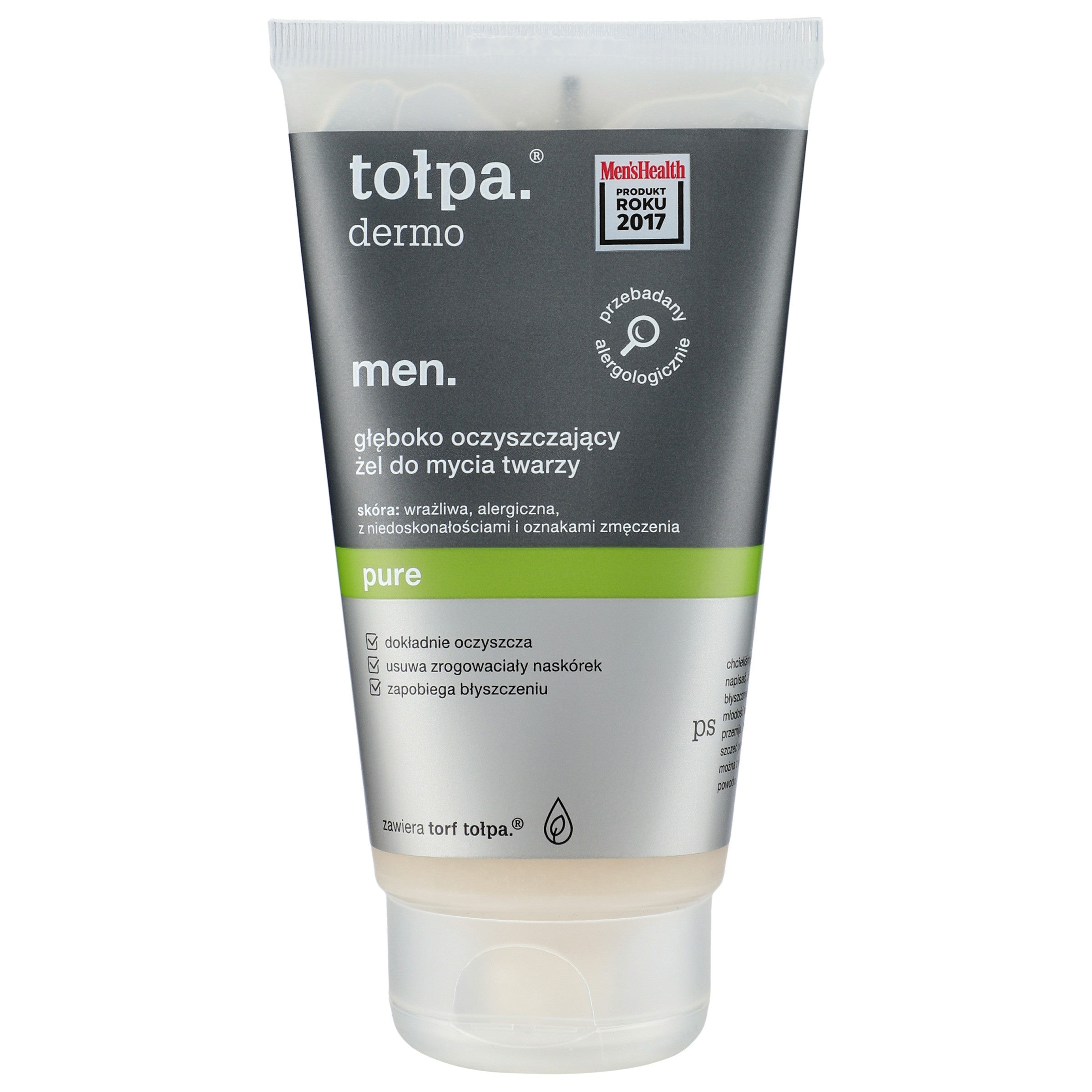 TOŁPA Dermo Men Deep Cleansing Face Wash Gel Pure 150 ml | Vaistine1.lt