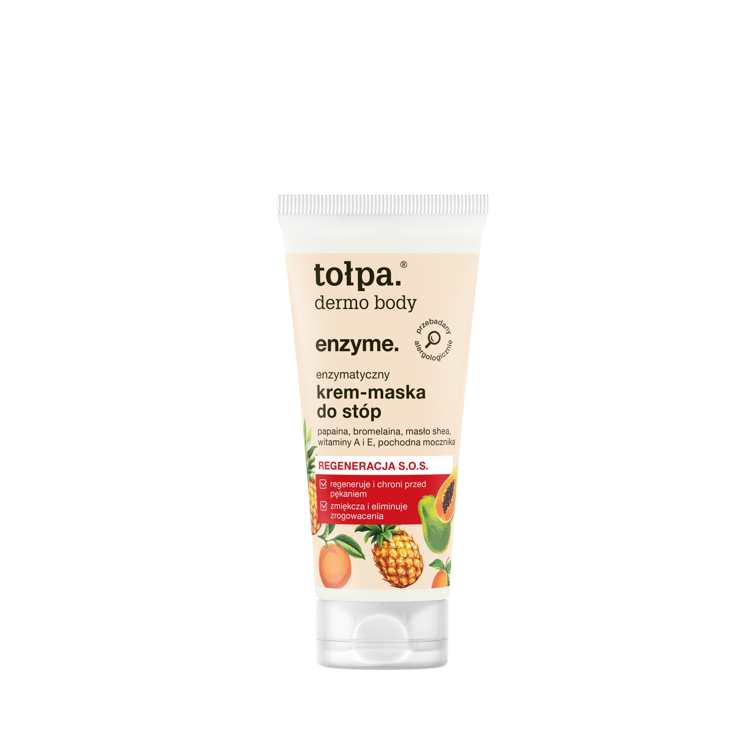 TOŁPA Dermo Body Enzimatinė pėdų kremas-maska 60 ml | Vaistine1.lt