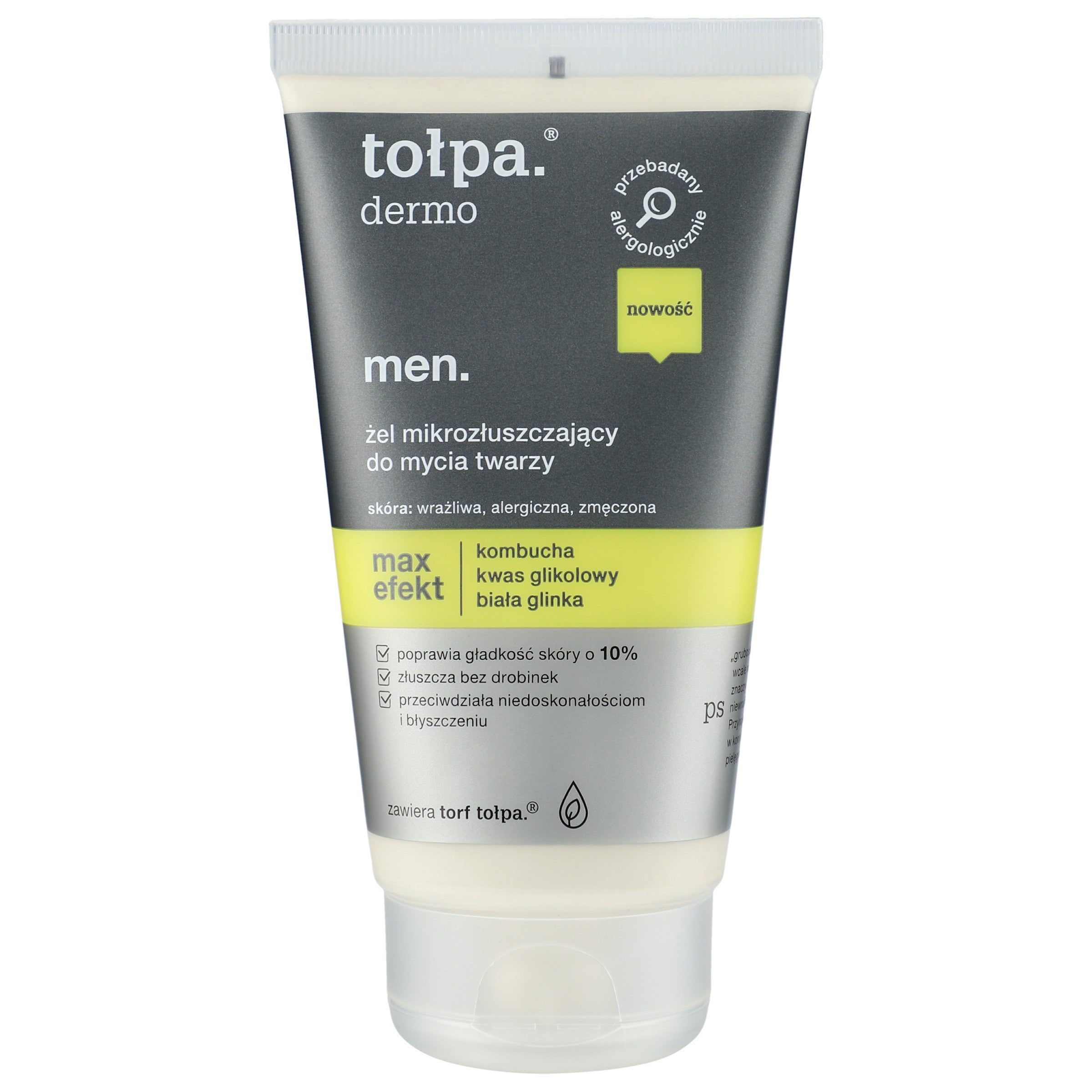 TOŁPA Dermo Men Exfoliating Face Wash Gel Max Effect 150 ml | Vaistine1.lt