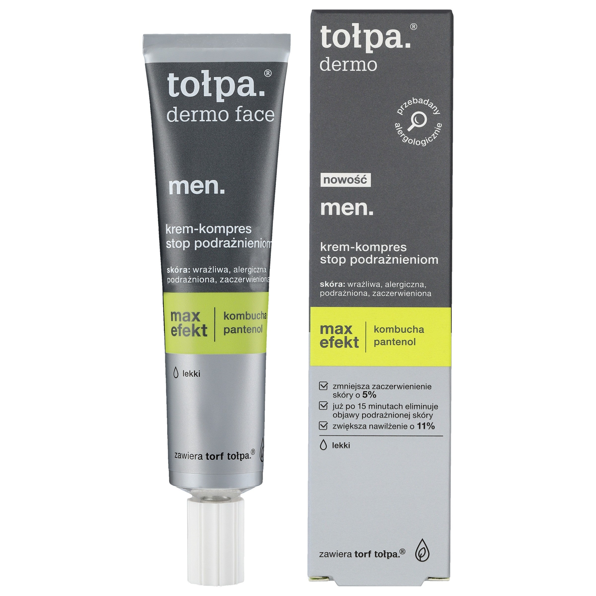 TOŁPA Dermo Men Cream-compress for irritation relief light Max Effect 40 ml | Vaistine1.lt