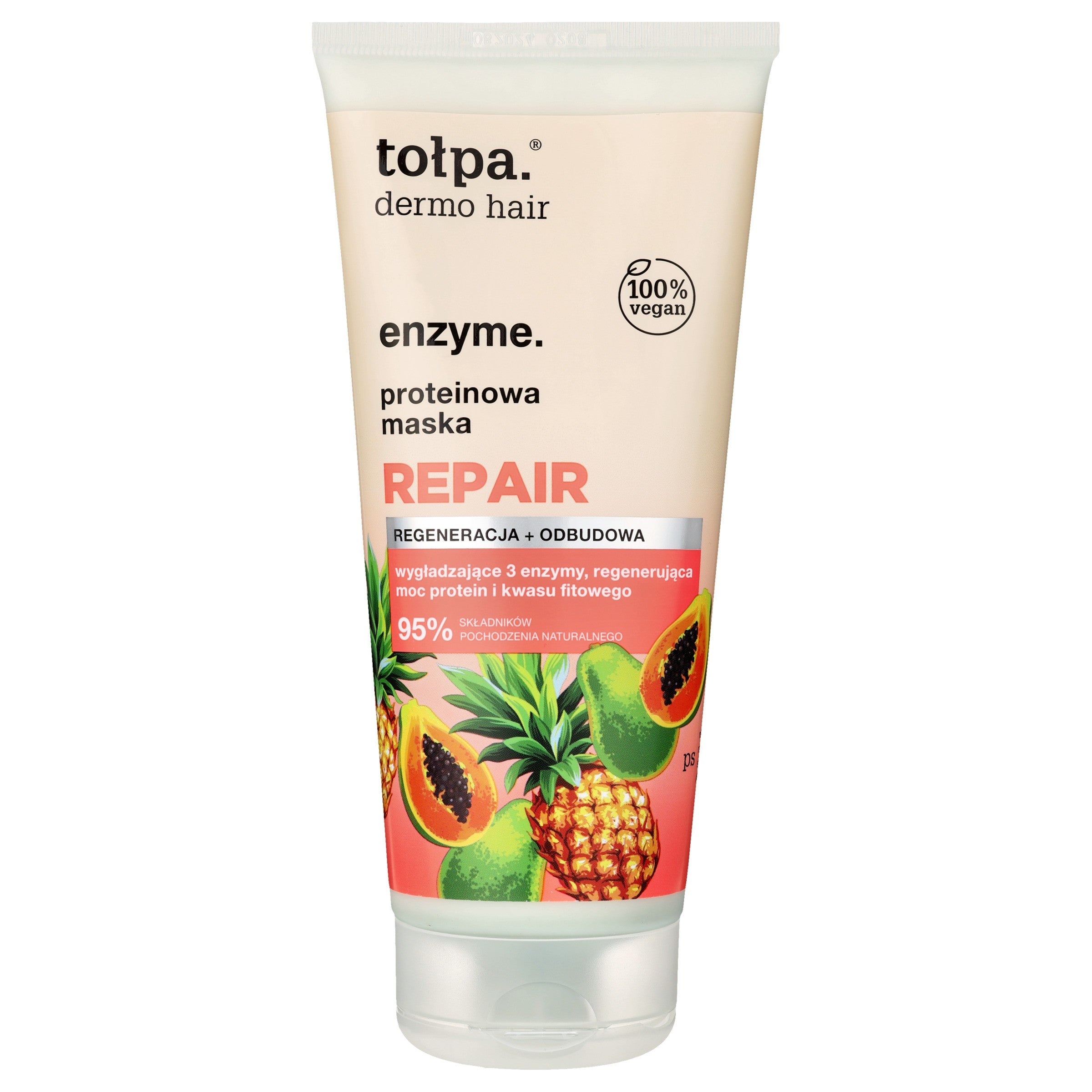 TOŁPA Dermo Hair Enzyme Repair Protein Hair Mask 200 ml | Vaistine1.lt