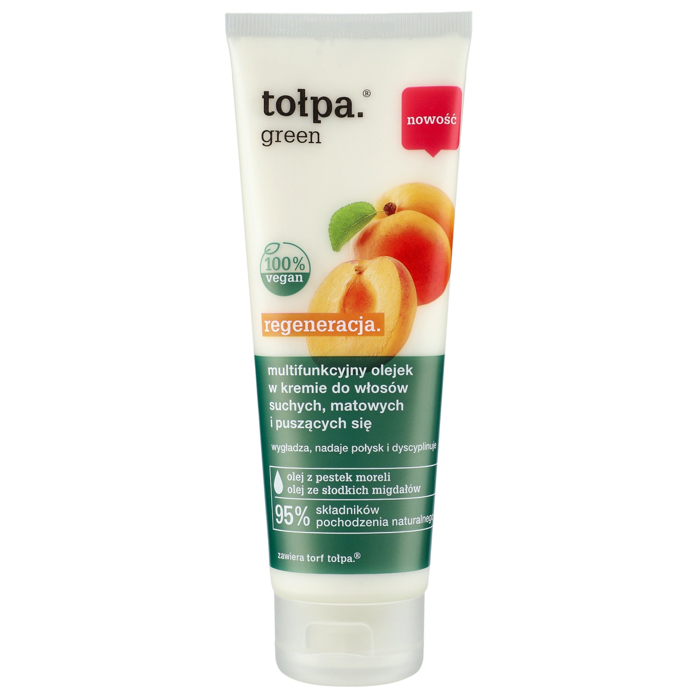 TOŁPA Green Oil in cream for dry, dull, and frizzy hair - multifunctional 125 ml | Vaistine1.lt