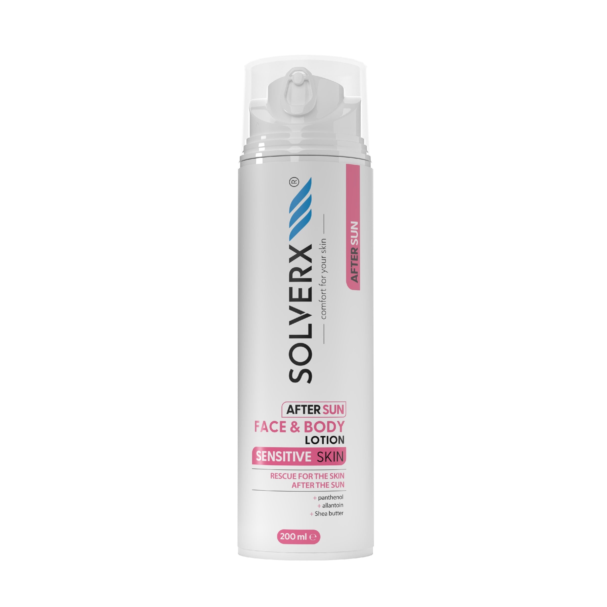 SOLVERX Sensitive Skin Soothing Balm after Sun for face and body 200 ml | Vaistine1.lt