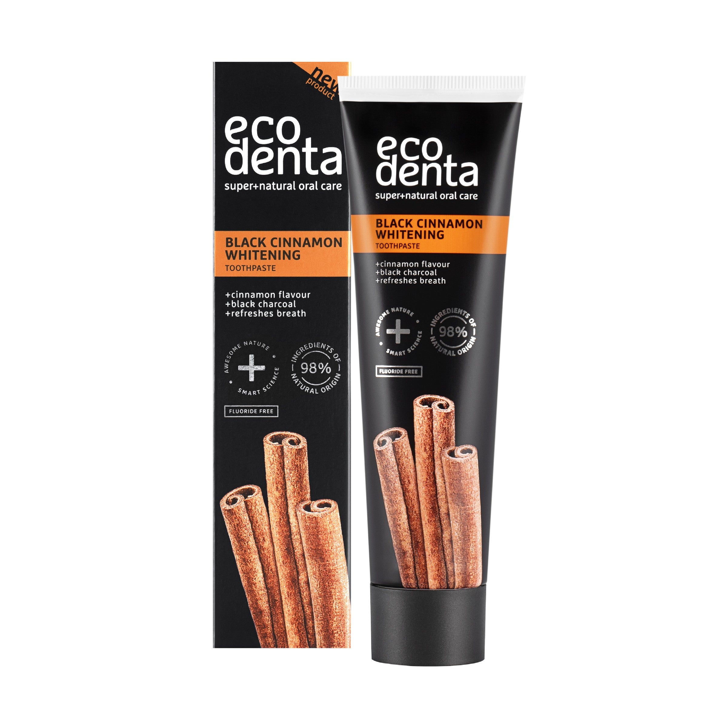 ECODENTA Black Cinnamon Whitening Toothpaste 100 ml | Vaistine1.lt