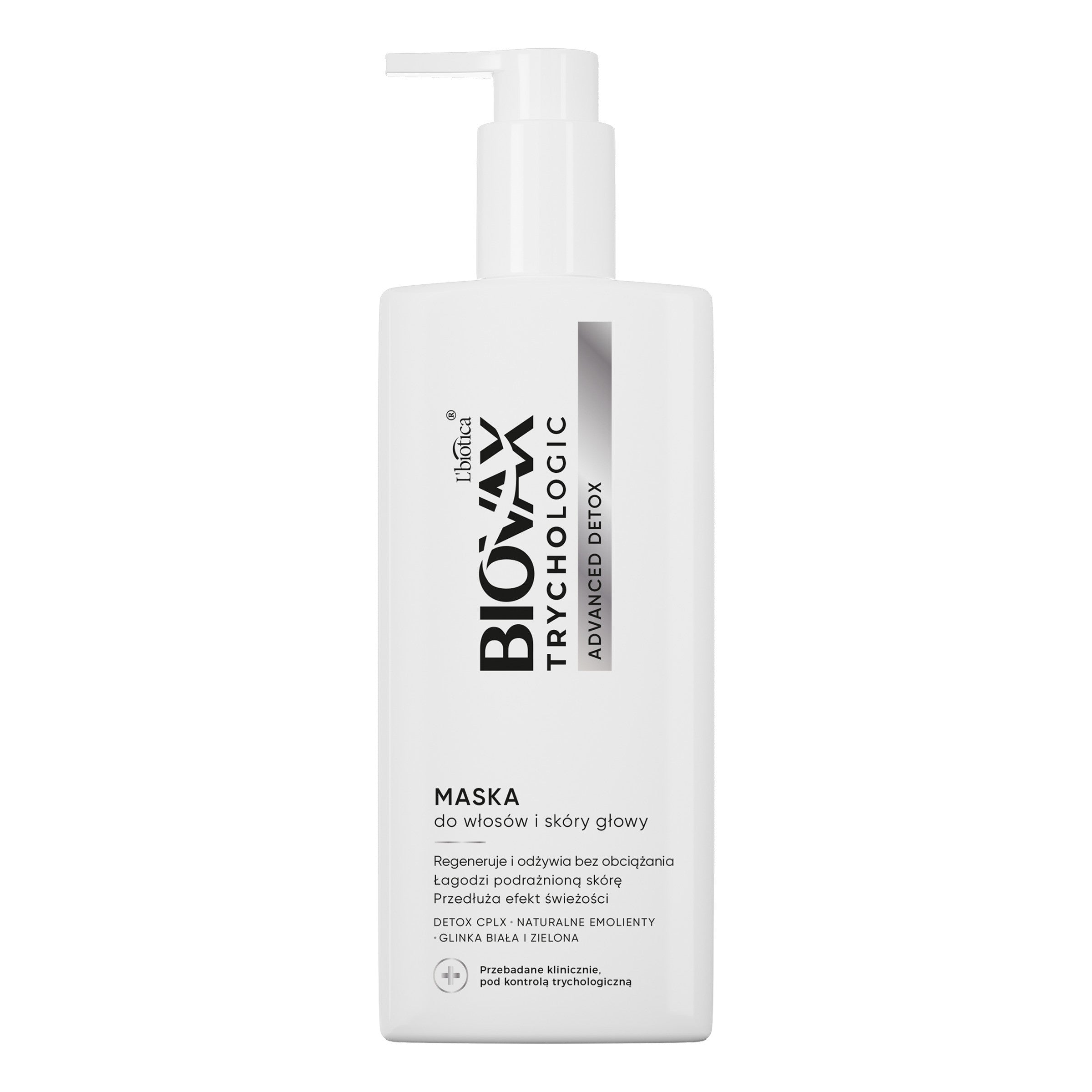 L`BIOTICA Biovax Trichological Hair and Scalp Mask Advanced Detox 200 ml | Vaistine1.lt