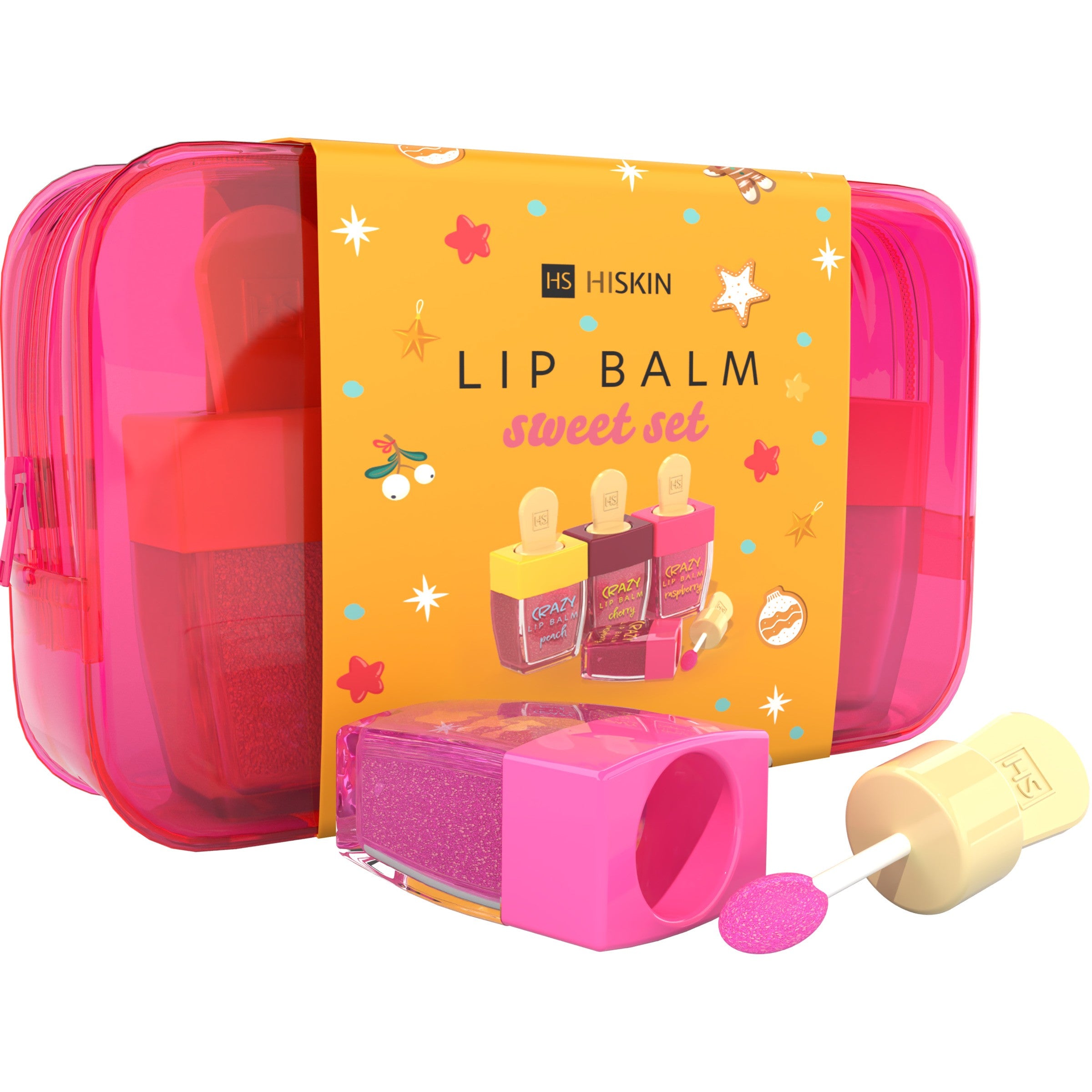 HISKIN Crazy Lip Balm Sweet Set (3 pcs.) - cosmetic bag | Vaistine1.lt