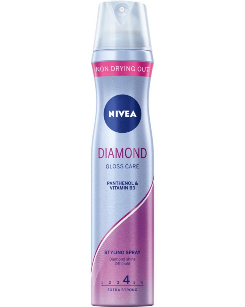 NIVEA Styling Hairspray Diamond Gloss 250 ml | Vaistine1.lt | WestPharmacy.eu