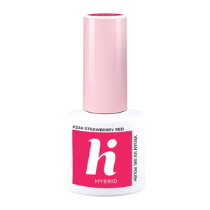 HI HYBRID Hybrid lacquer 374 Strawberry Red 5 ml | Vaistine1.lt