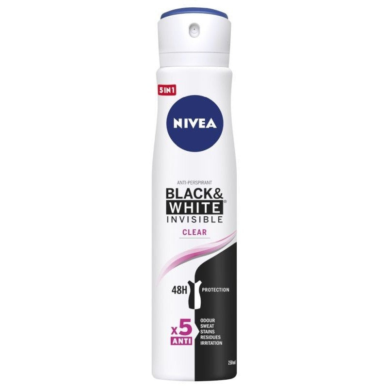 NIVEA Deodorant 250ml Women's Spray INVISIBLE CLEAR | Vaistine1.lt | WestPharmacy.eu