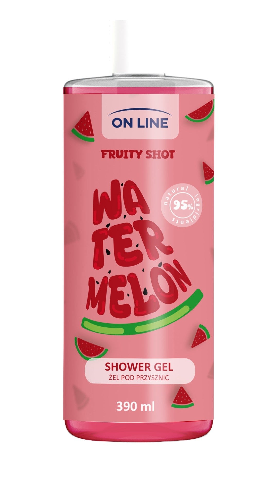 ON LINE Fruity Shot Shower Gel Watermelon 390 ml | Vaistine1.lt