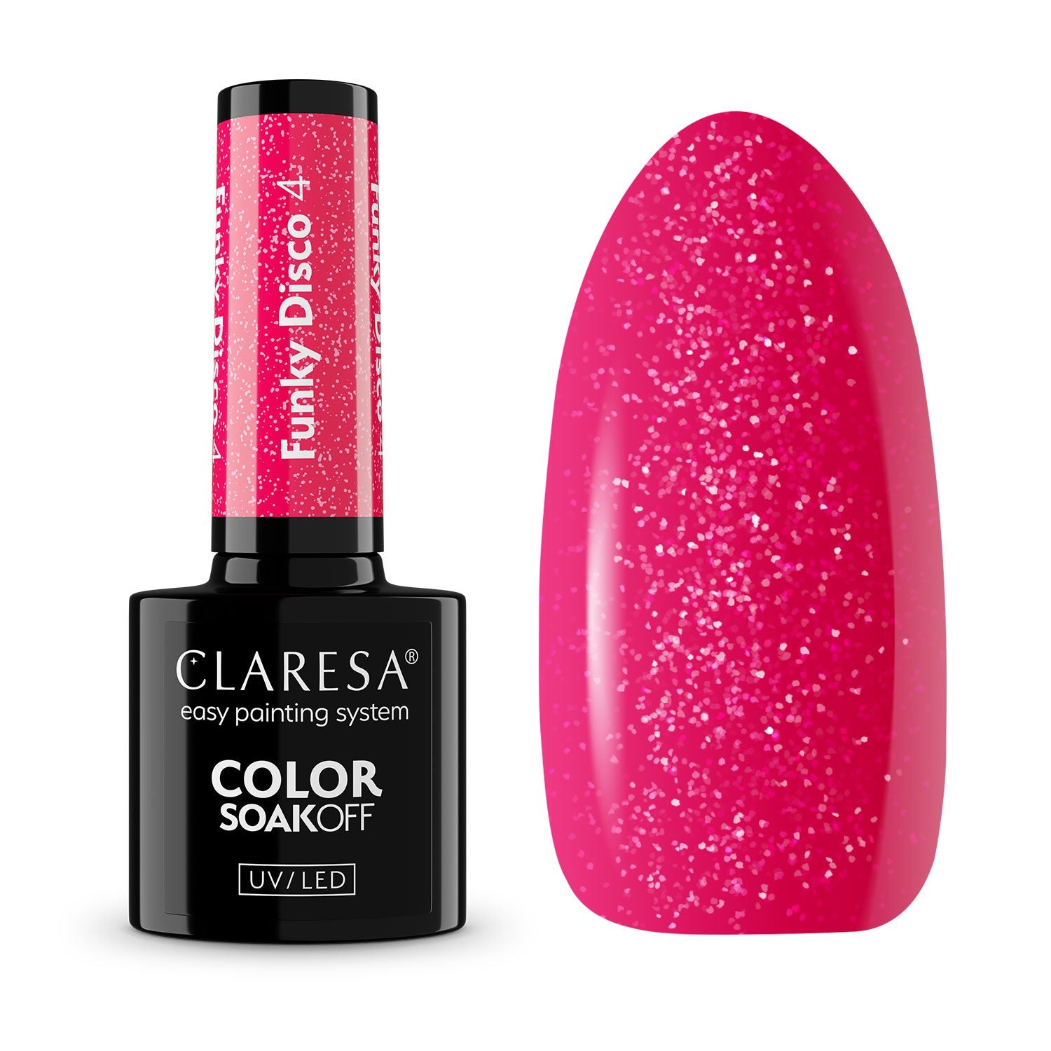 CLARESA N Hybrid nail polish - Funky Disco 4 | Vaistine1.lt